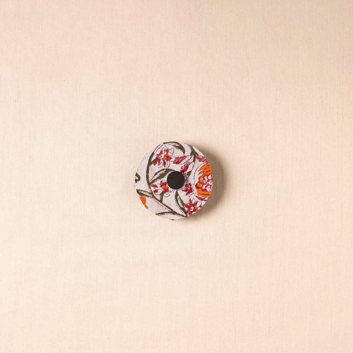 Elephant - Handmade Fabart Wooden Magnet