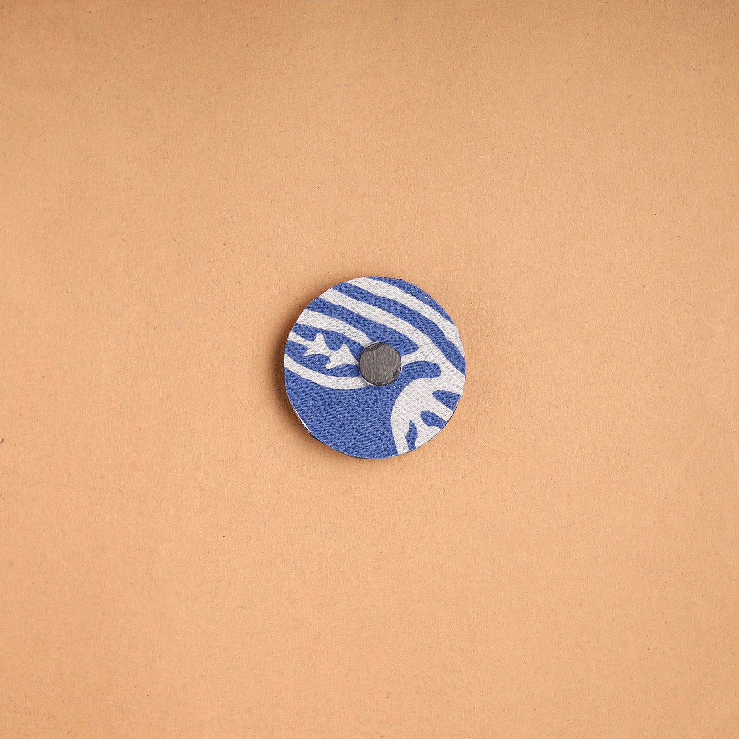 Elephant - Handmade Fabart Wooden Magnet