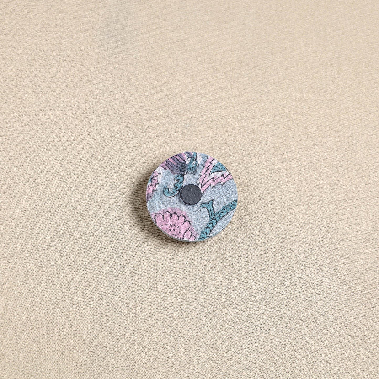 Elephant - Handmade Fabart Wooden Magnet