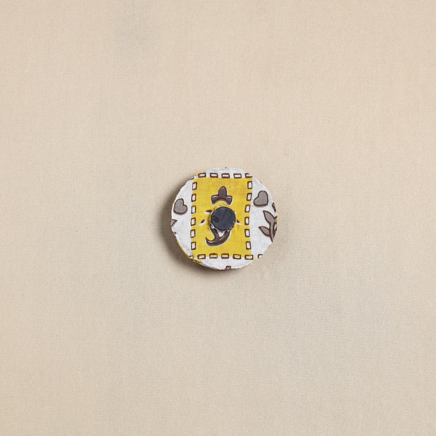 Elephant - Handmade Fabart Wooden Magnet