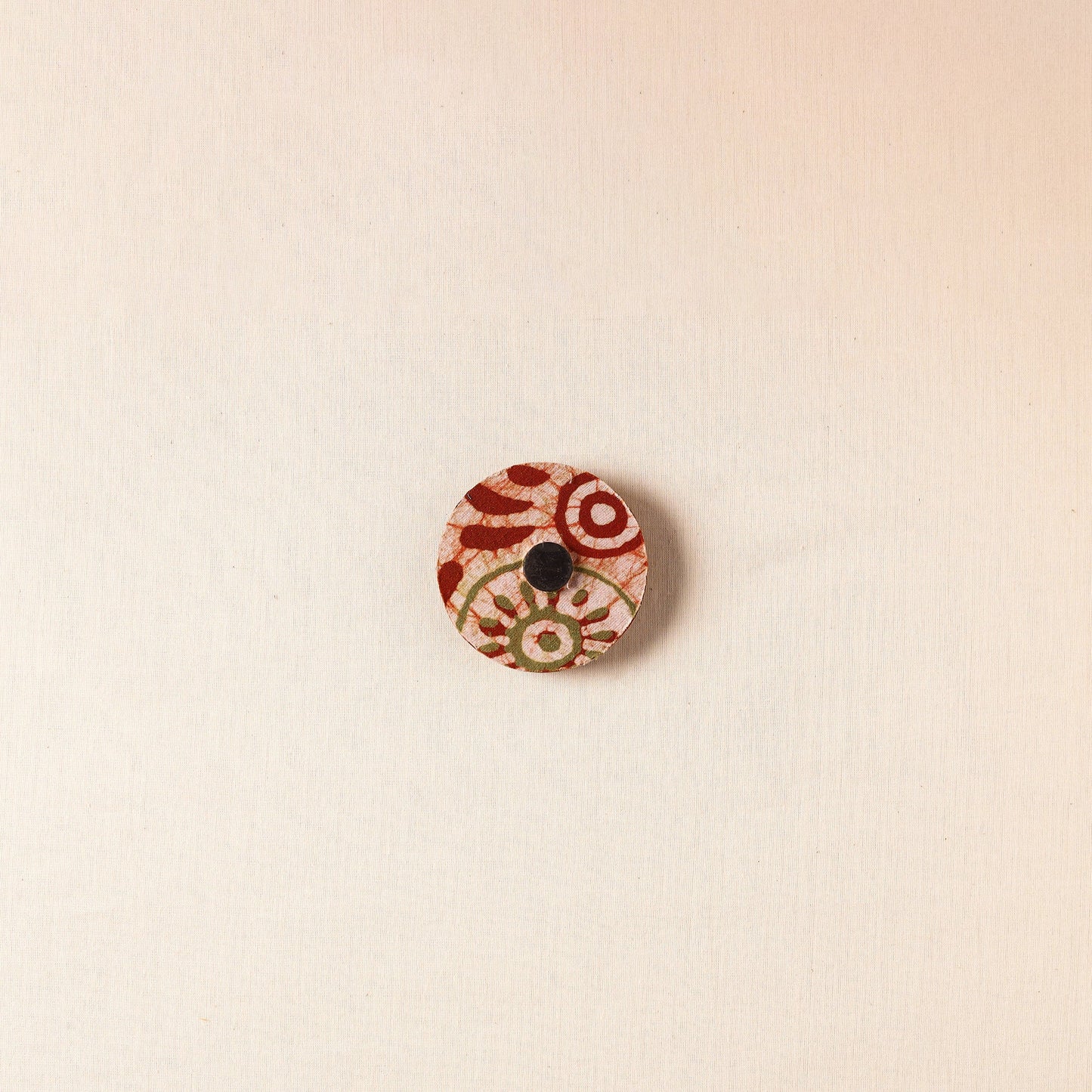 Elephant - Handmade Fabart Wooden Magnet