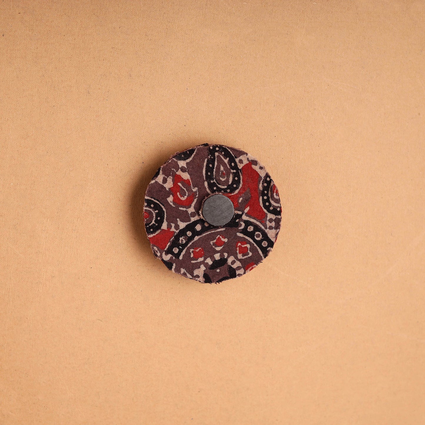 Elephant - Handmade Fabart Wooden Magnet