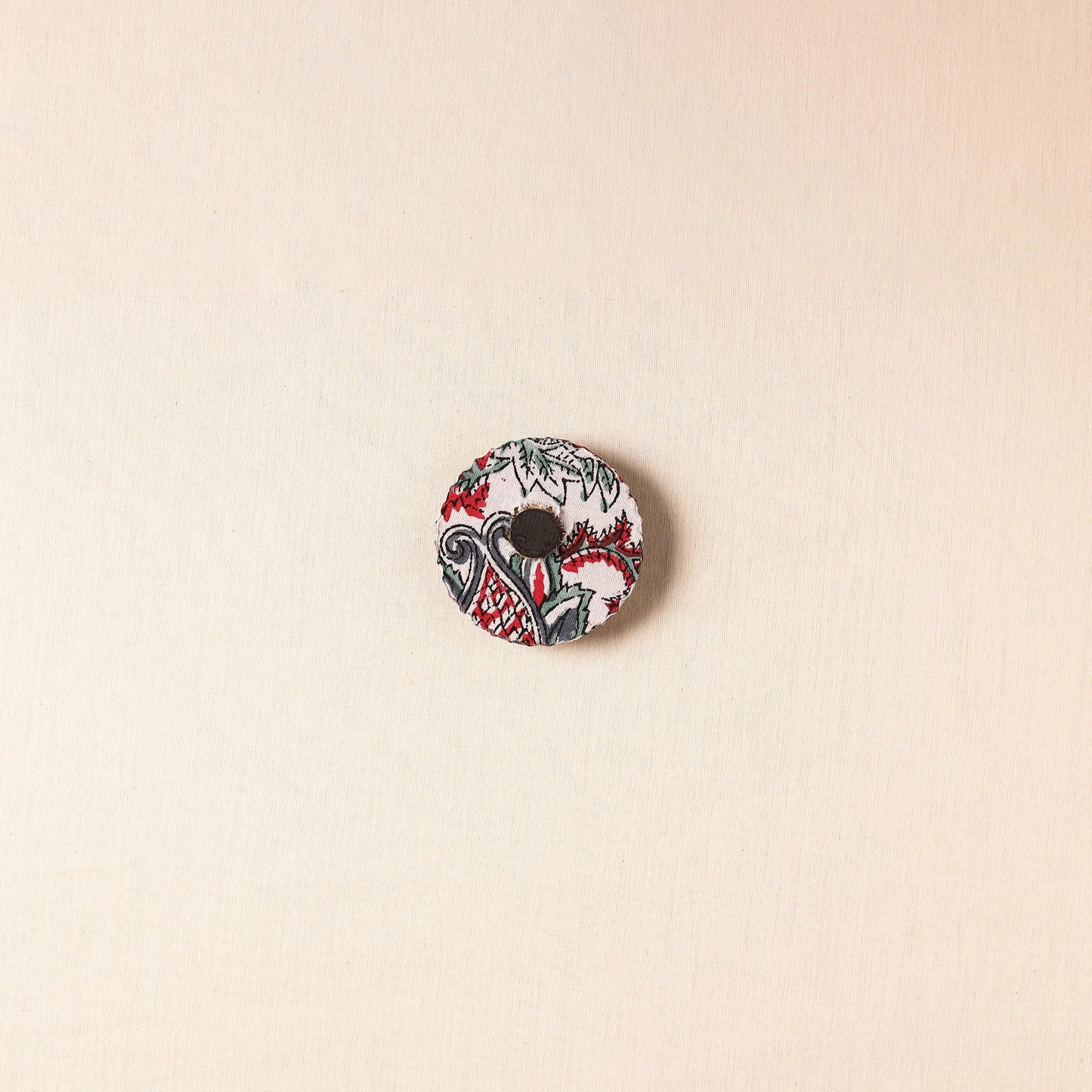 Elephant - Handmade Fabart Wooden Magnet