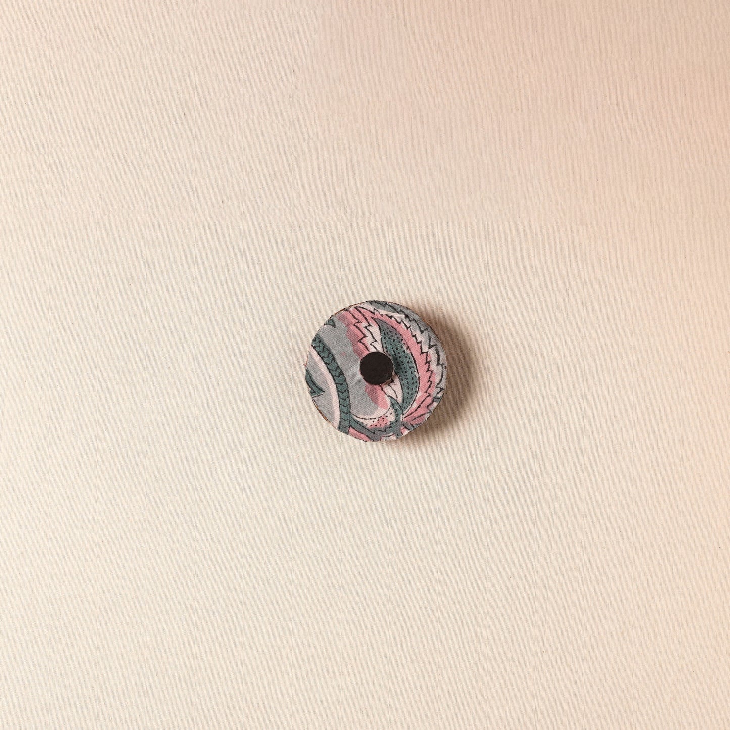 Elephant - Handmade Fabart Wooden Magnet