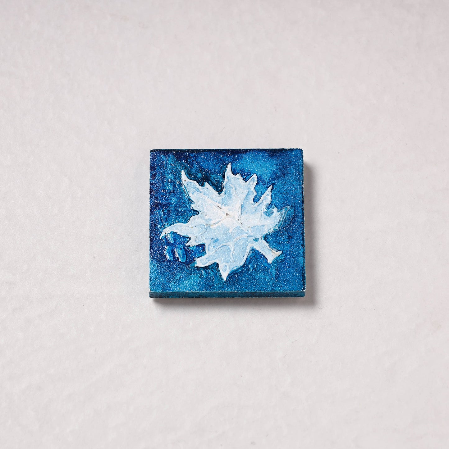 Embossed Stone Work Handpainted Wooden Fridge Magnet
