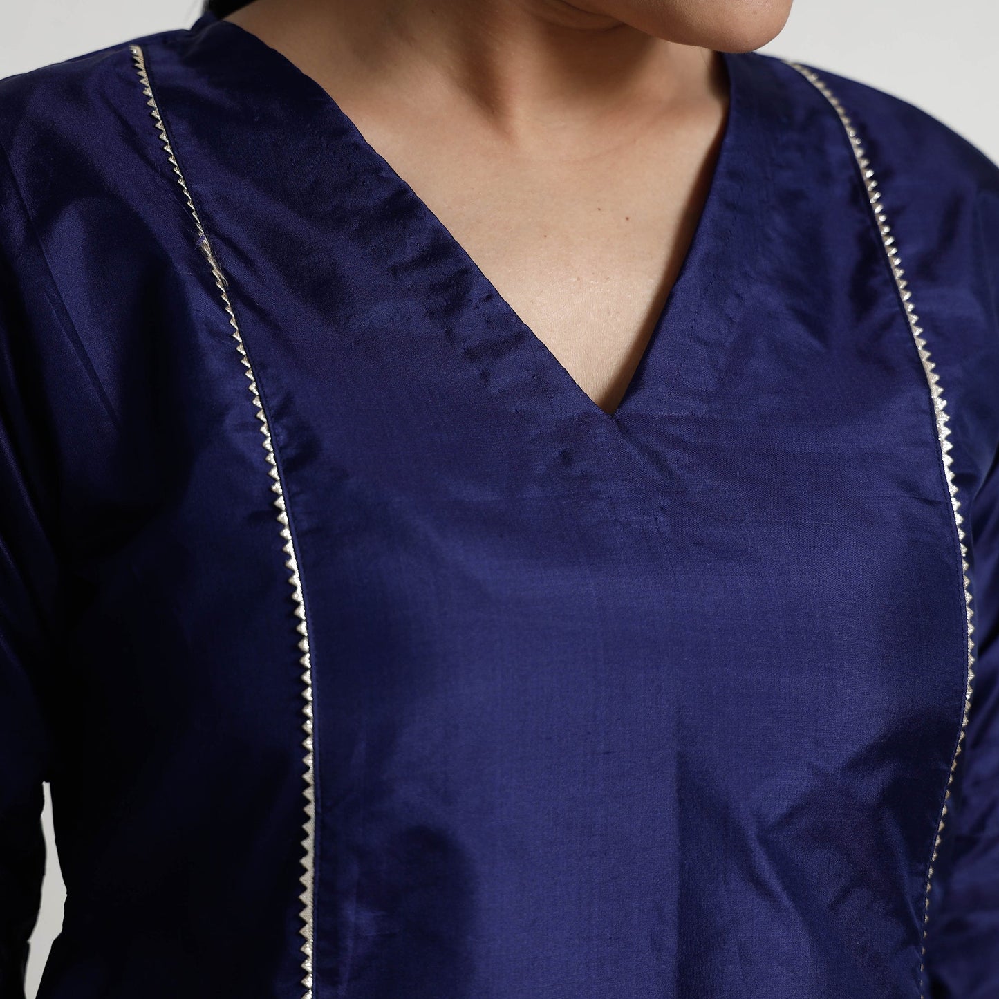 Buy Ethnic Plain Pure Silk Kurta for Women