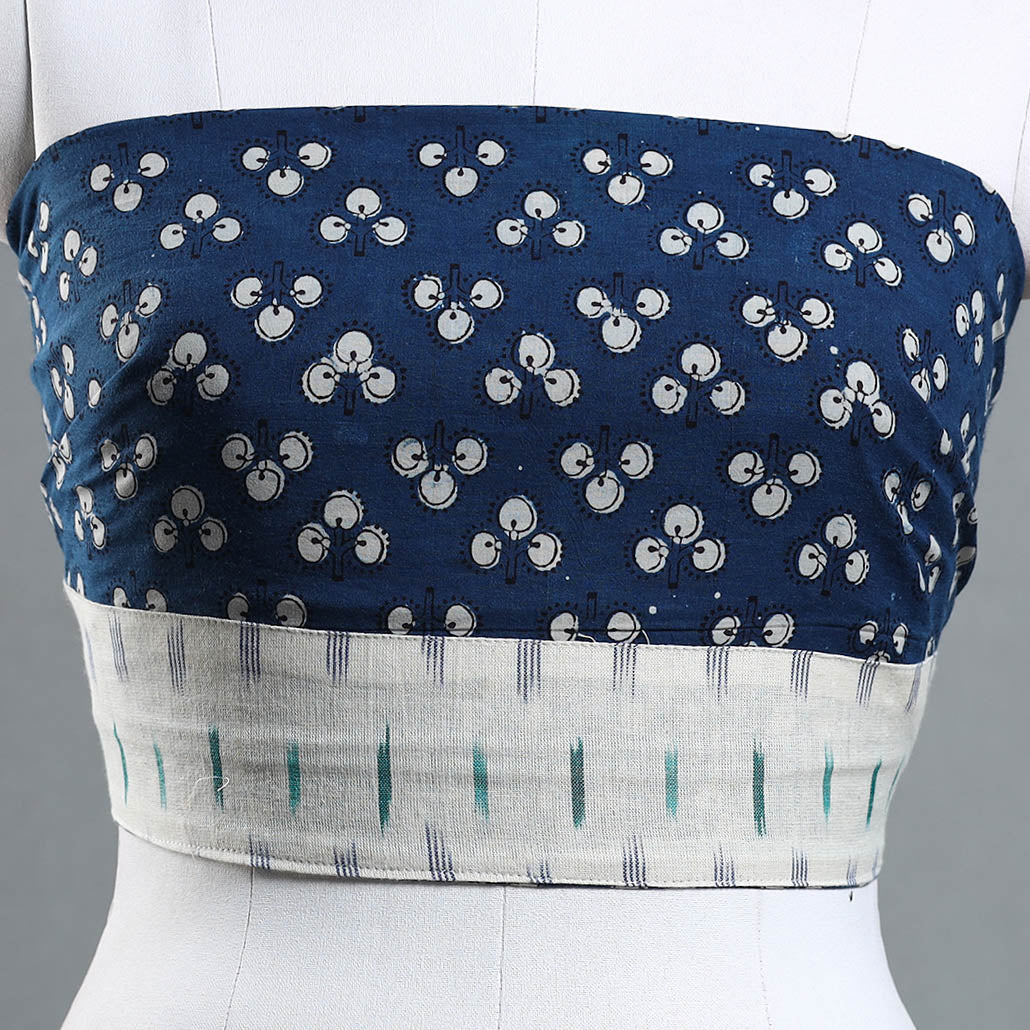 Buy Pipad Block Printed Cotton Blouse Piece