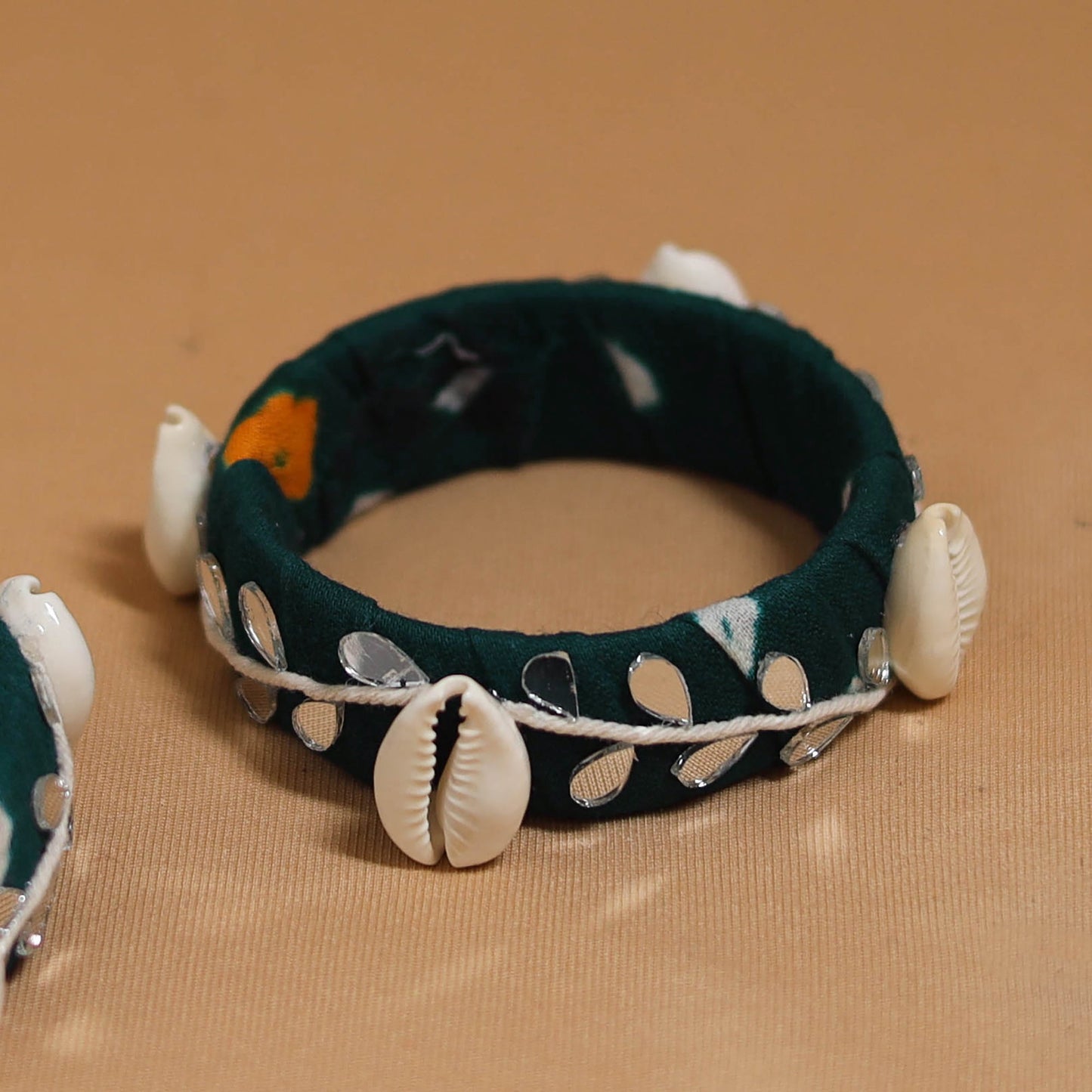 Fabart mirror shell work handmade bangle so2 (size - 2-4)