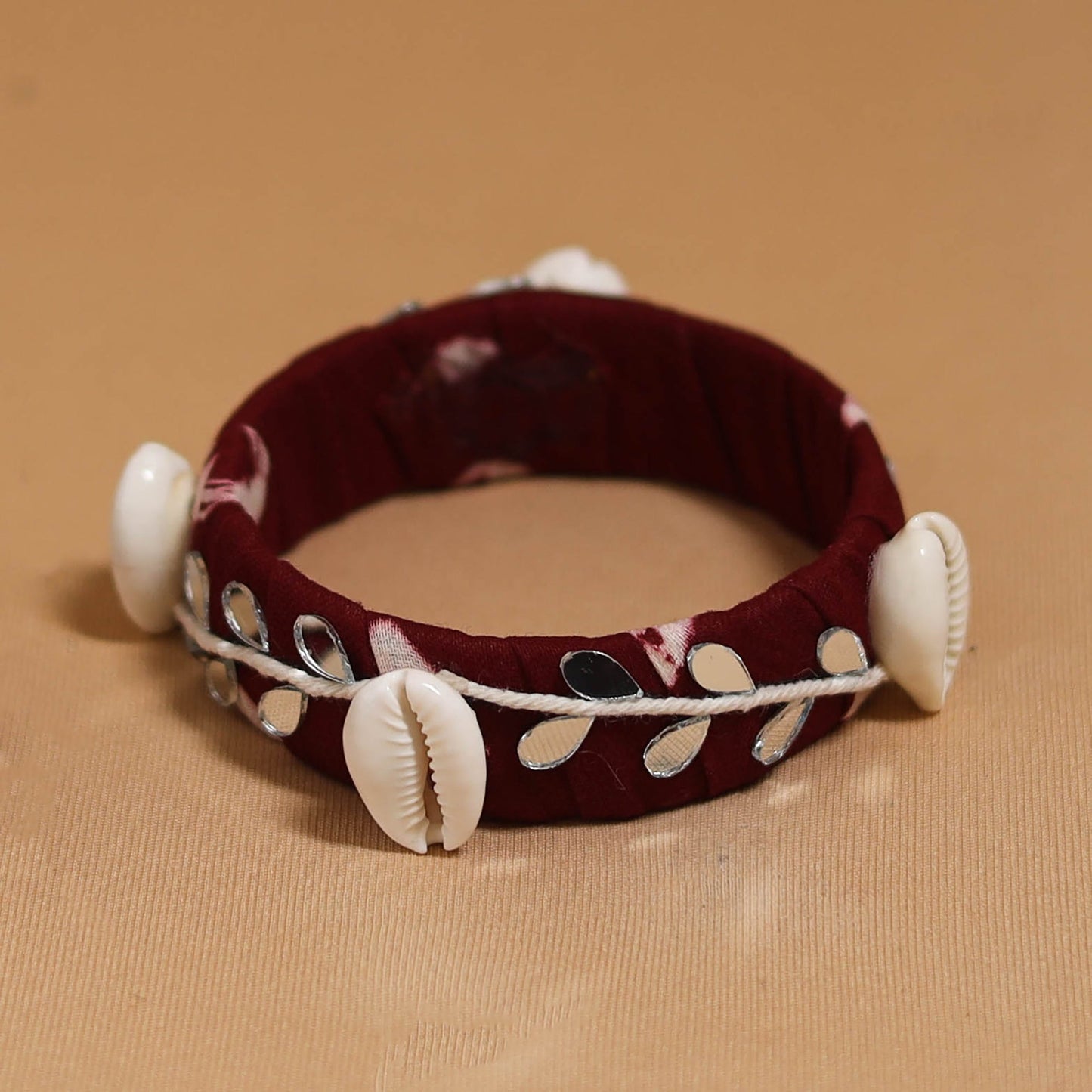 Fabart mirror shell work handmade bangle so2 (size - 2-8)