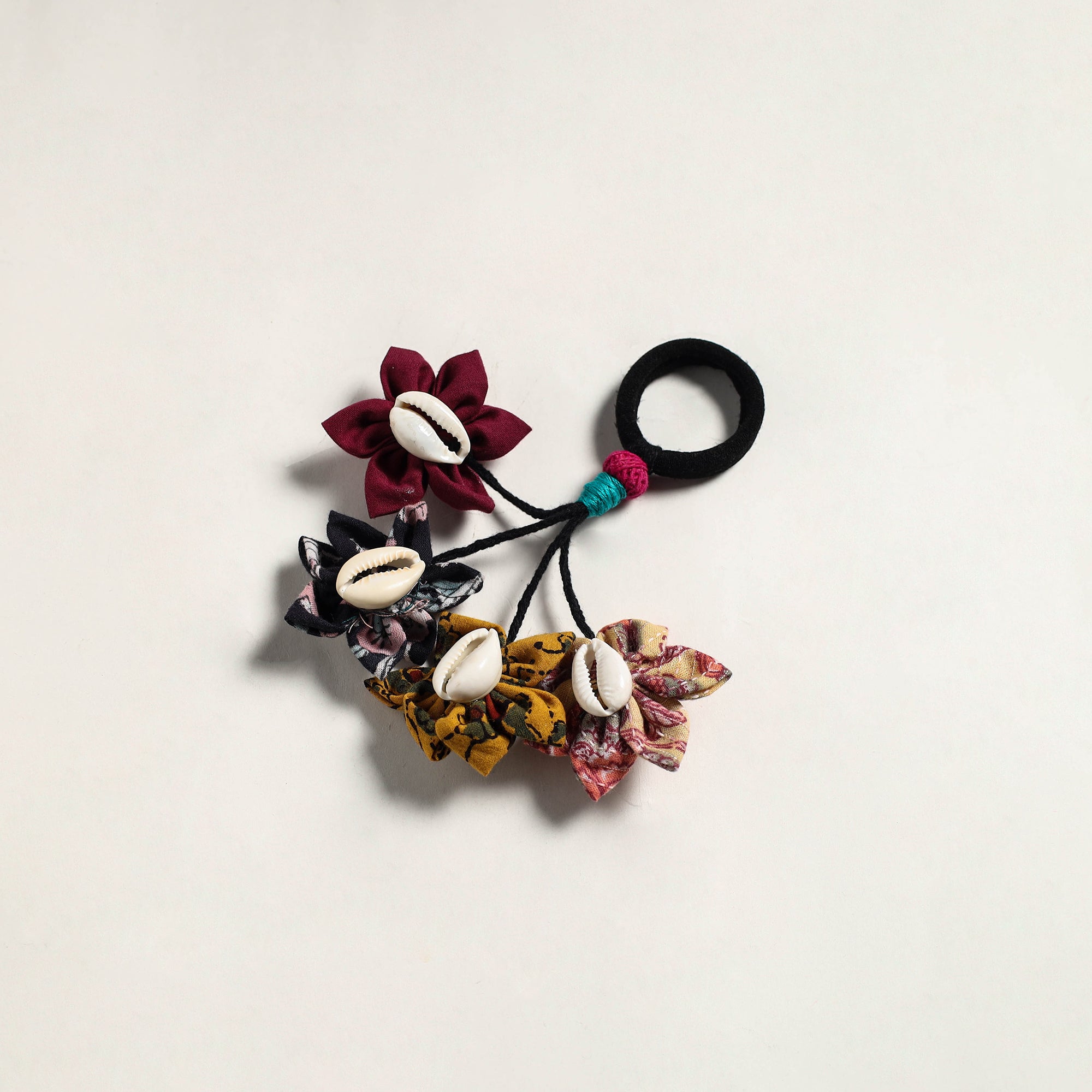 Black - Karina Handcrafted GS Fabart Phool Kali Earrings