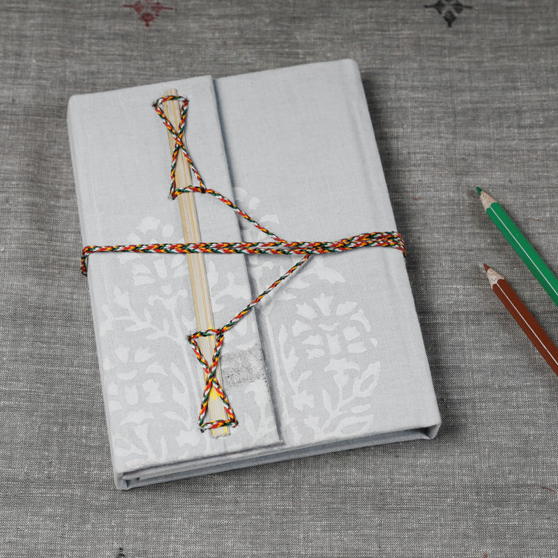 Fabric Cover Handmade Paper Notebook with Thread Lock Online at iTokri.com