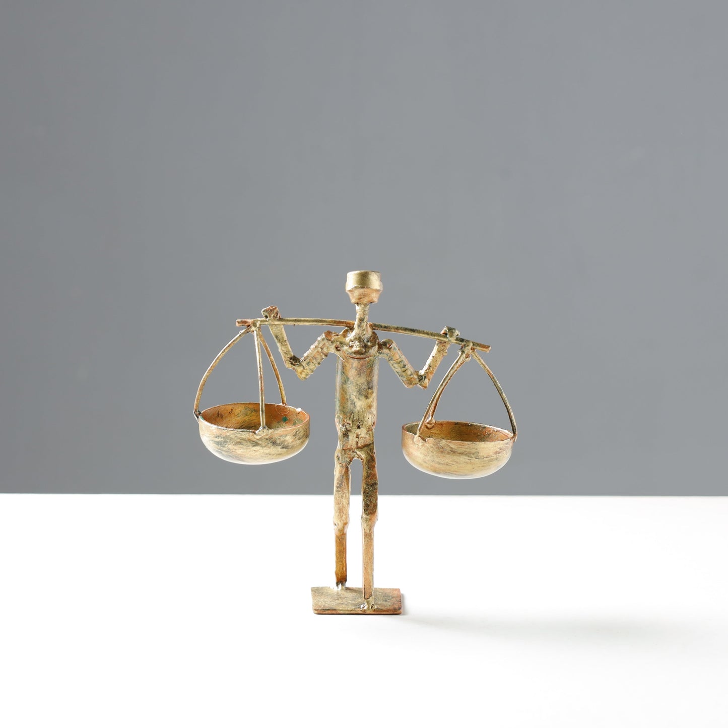 man metal sculpture