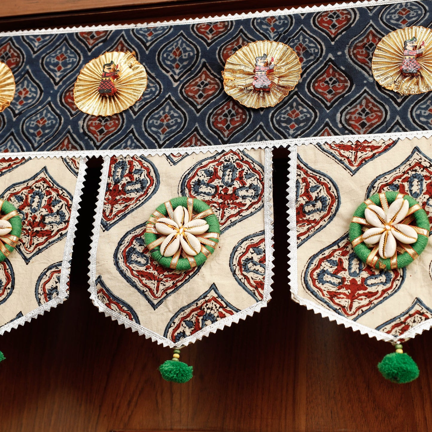 Festive Decor Hand Block Printed Traditional Toran
