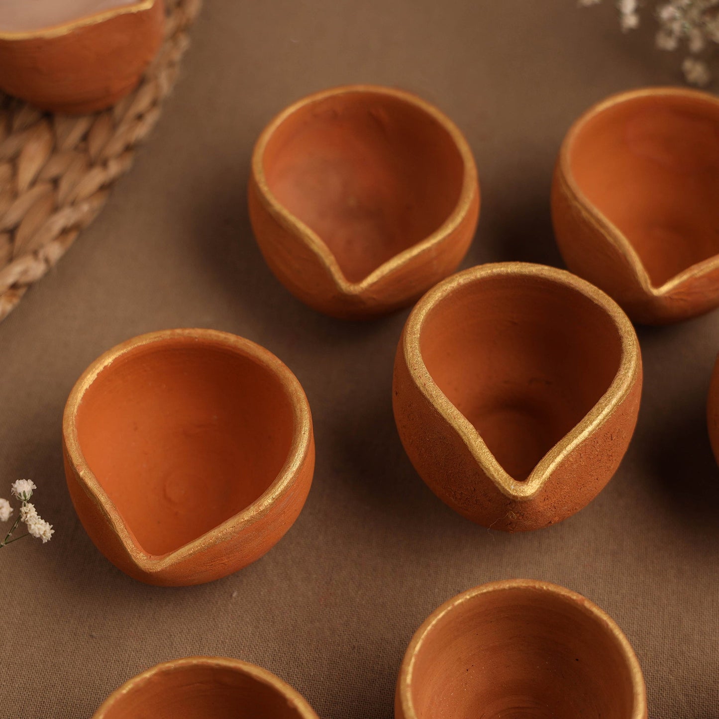 Terracotta Diyas for Eco Friendly Lighting!