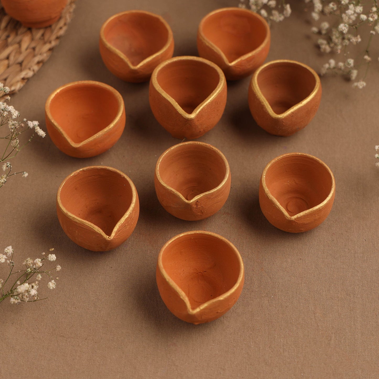 Terracotta Diyas for Eco Friendly Lighting!