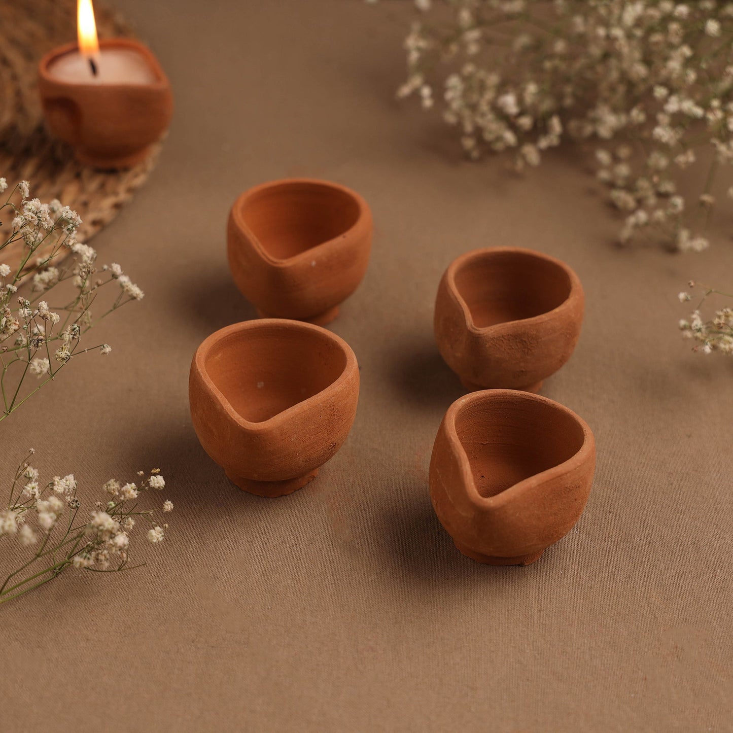 Terracotta Diyas for Eco Friendly Lighting!