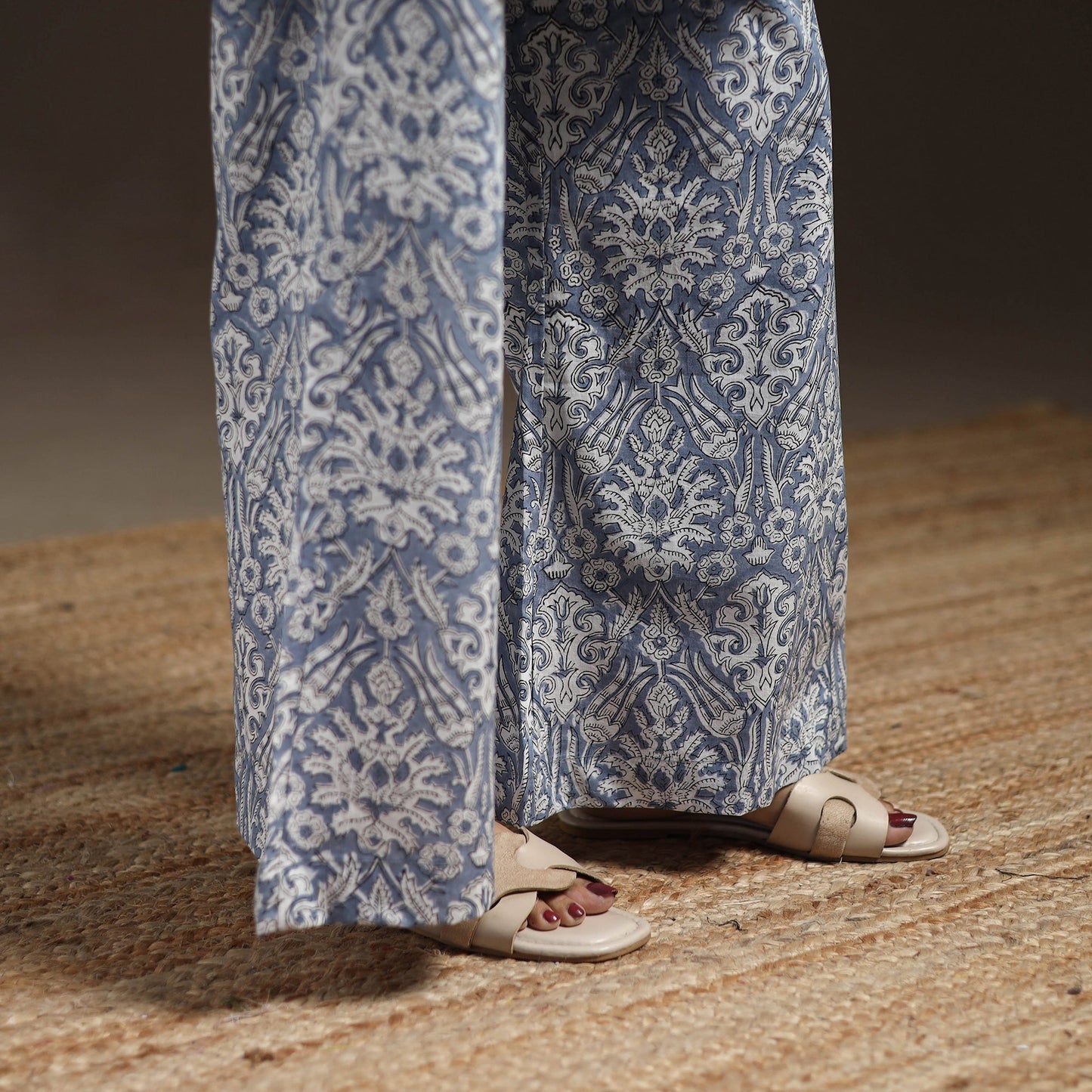 Floral cotton sanganeri co-ord set 12 - handcrafted