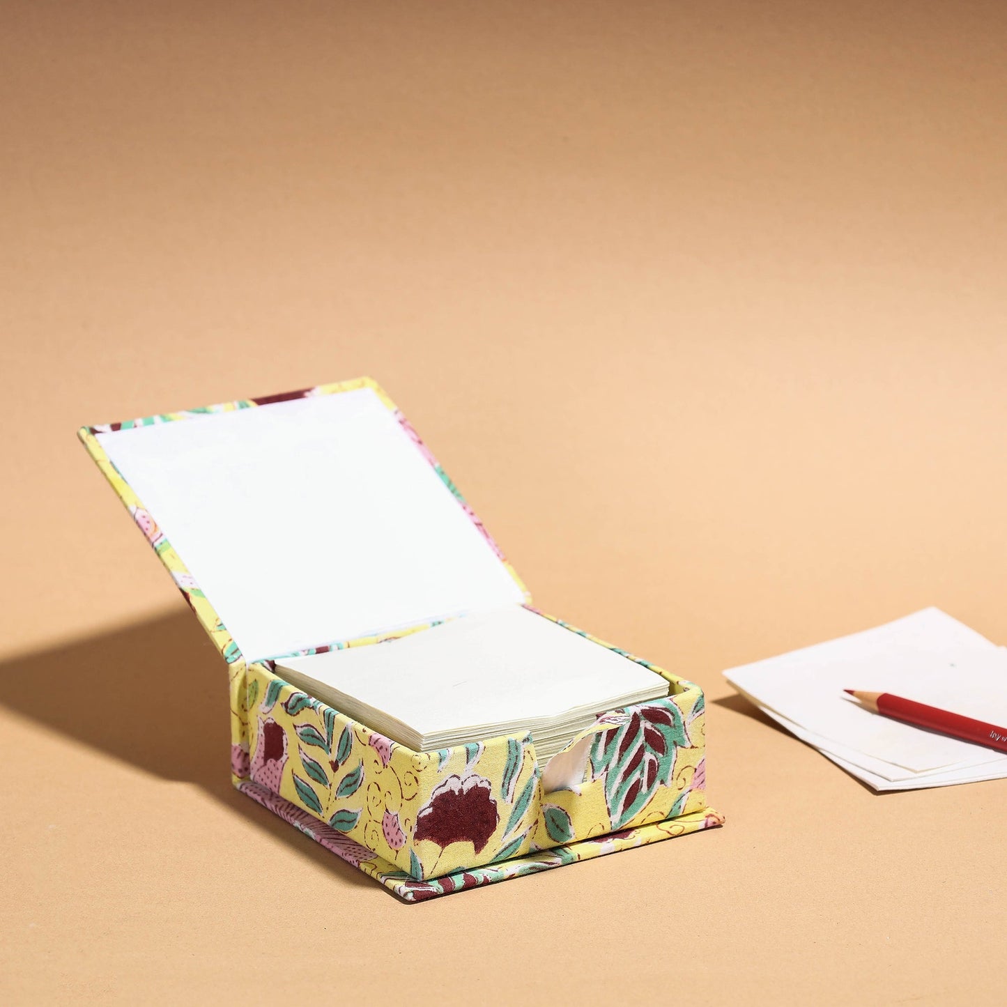 Floral Printed Handcrafted Card Holder with Slips