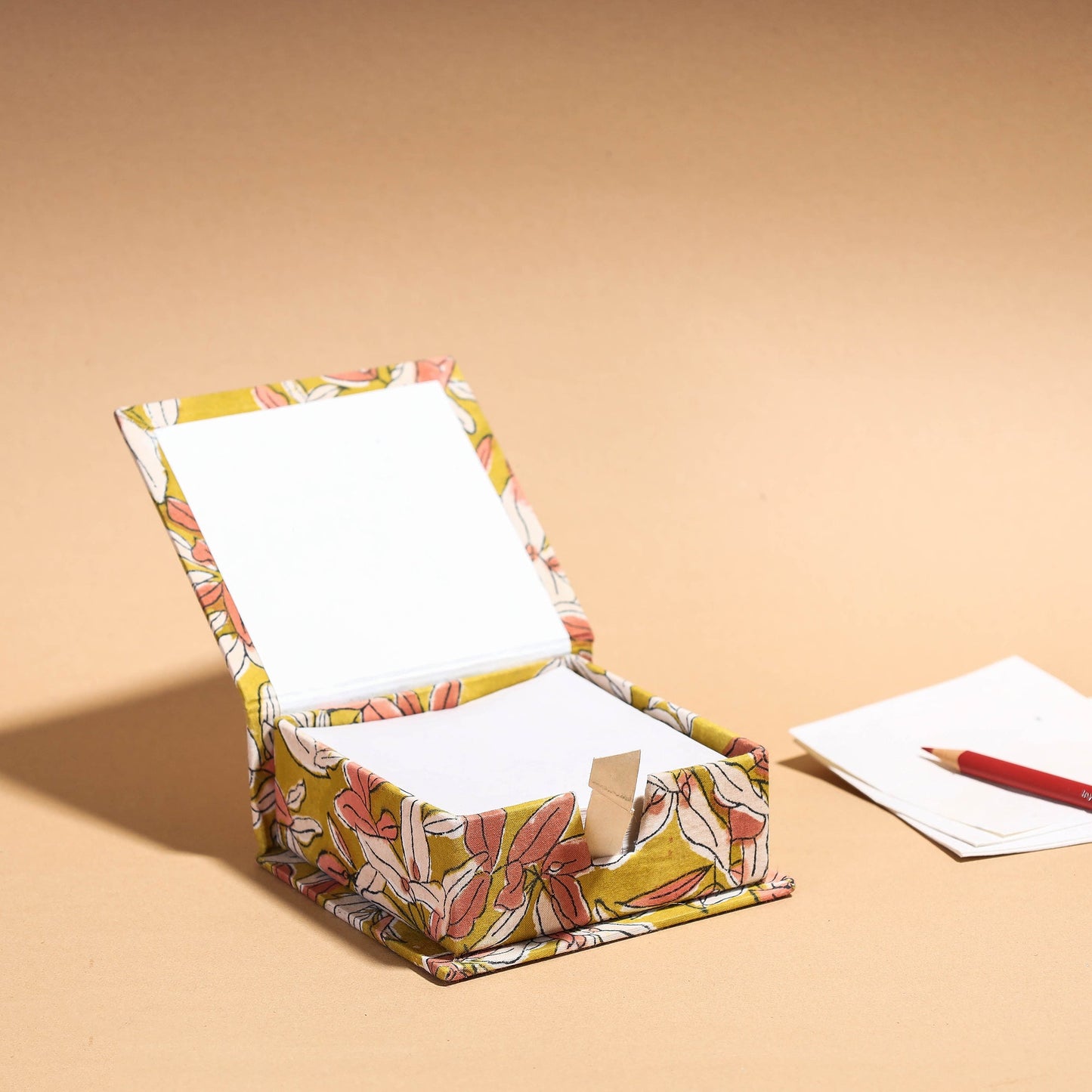 Floral Printed Handcrafted Card Holder with Slips