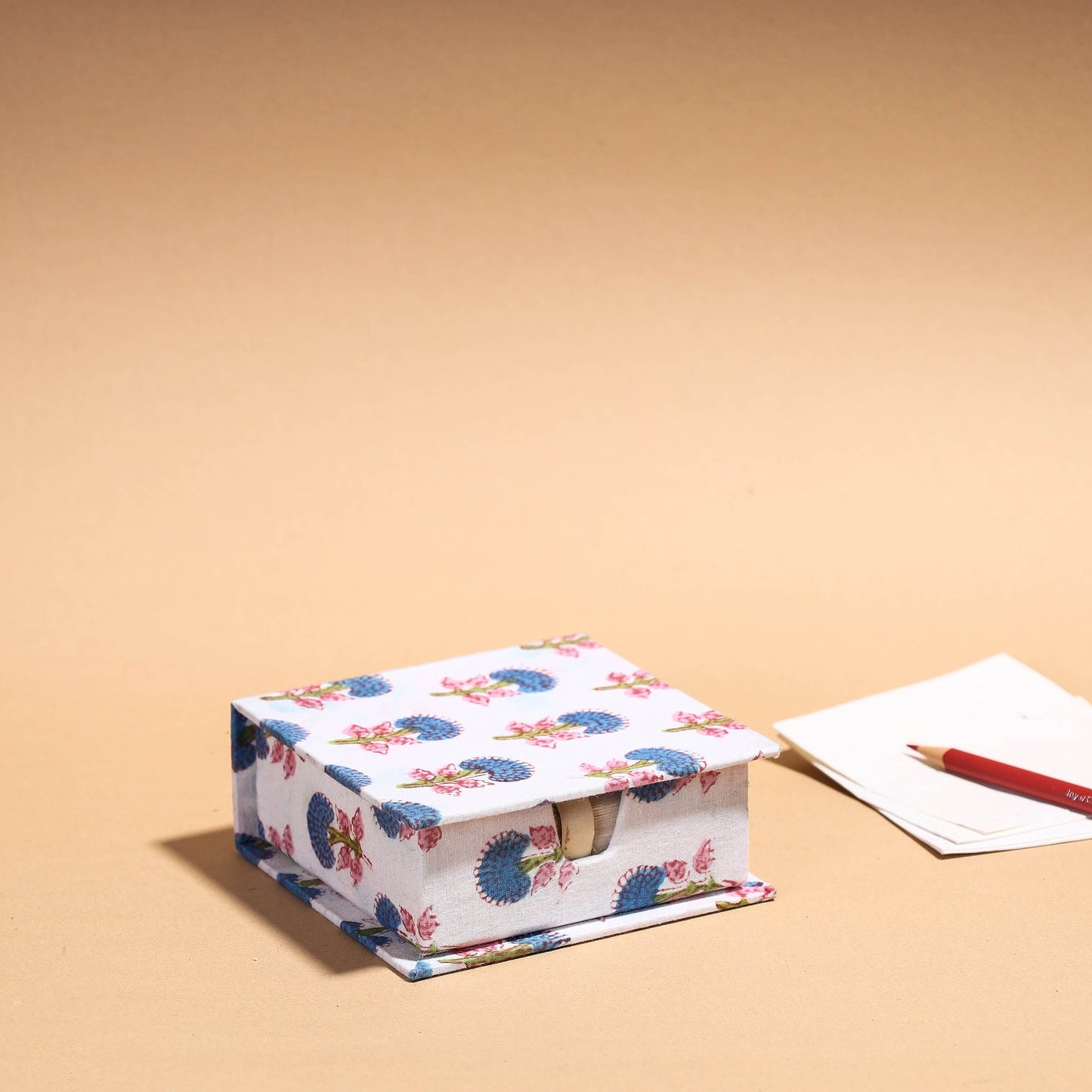 Floral Printed Handcrafted Card Holder with Slips
