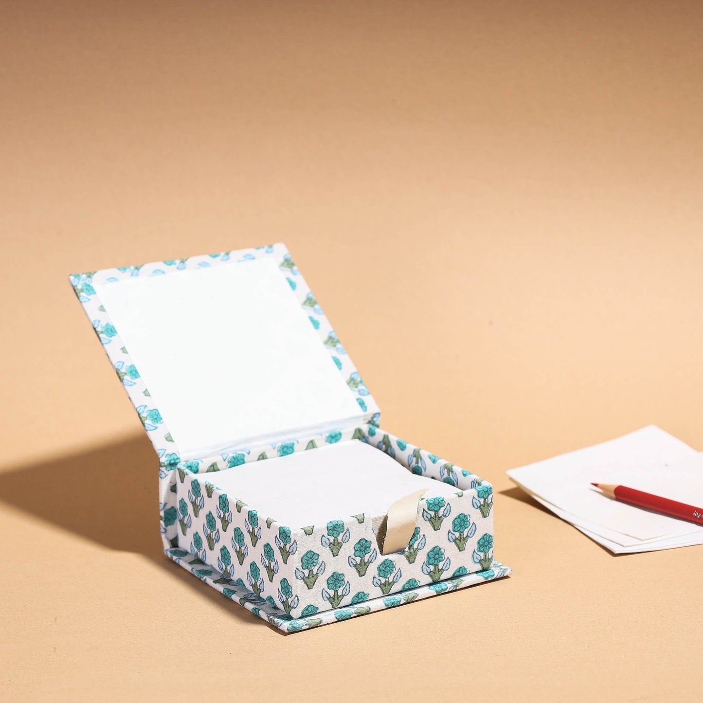 Floral Printed Handcrafted Card Holder with Slips