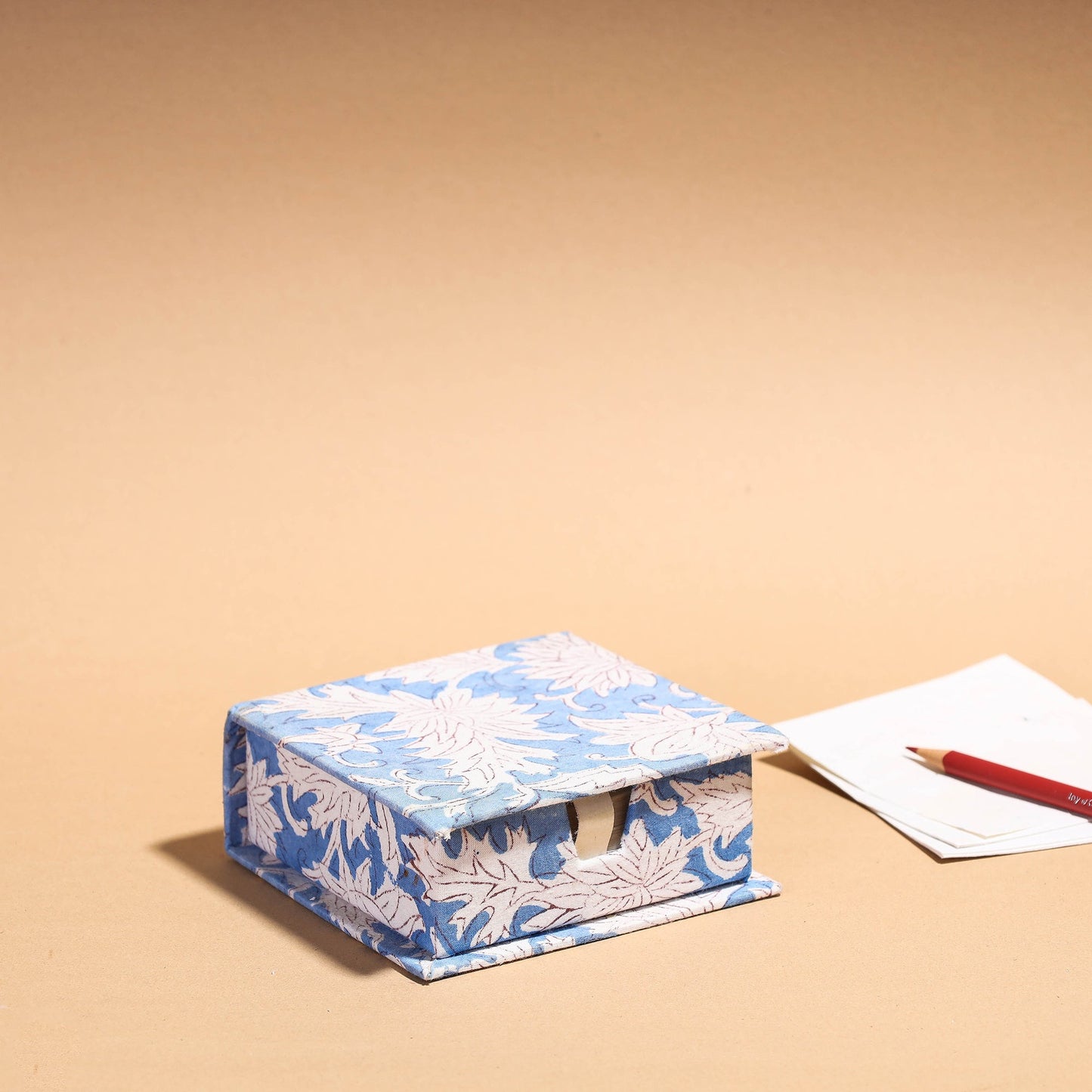 Floral Printed Handcrafted Card Holder with Slips