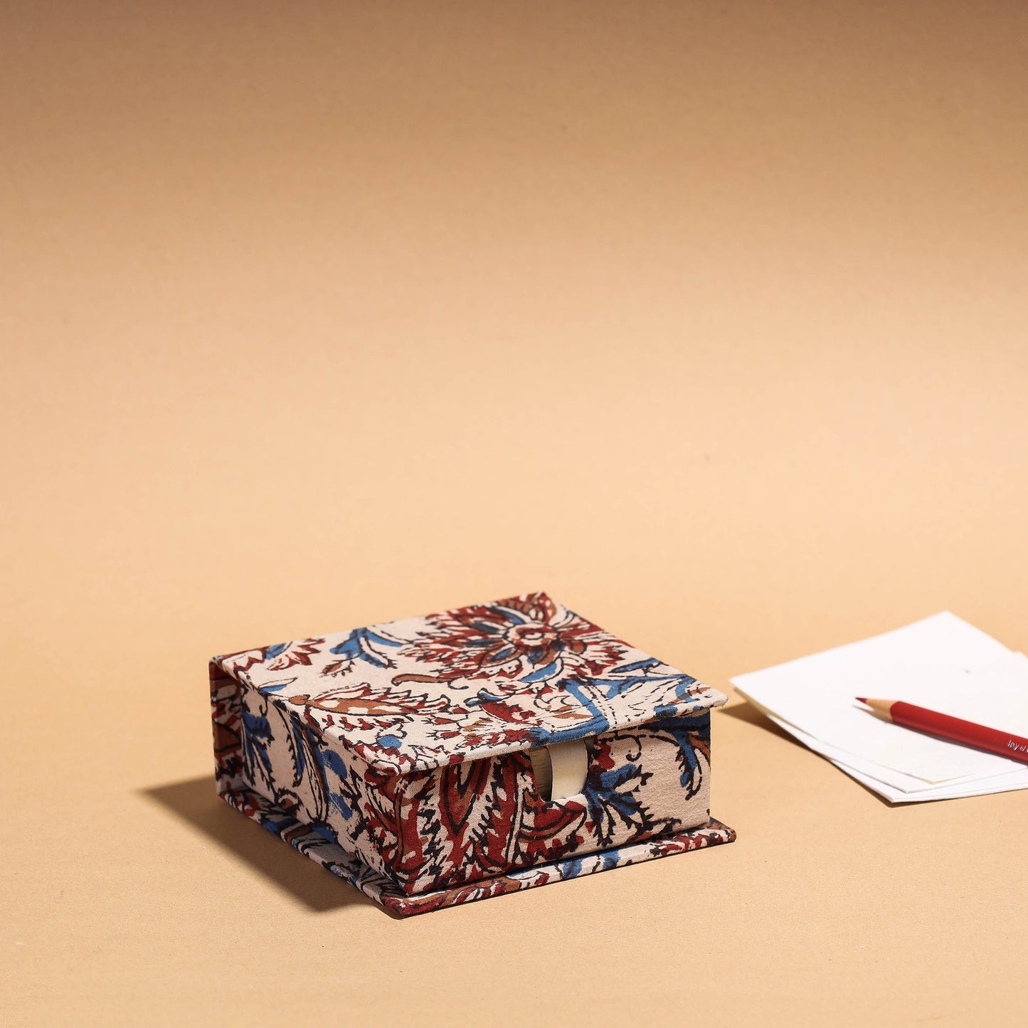 Floral Printed Handcrafted Card Holder with Slips