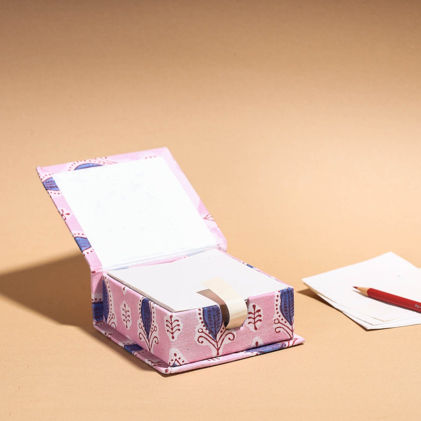 Floral Printed Handcrafted Card Holder with Slips