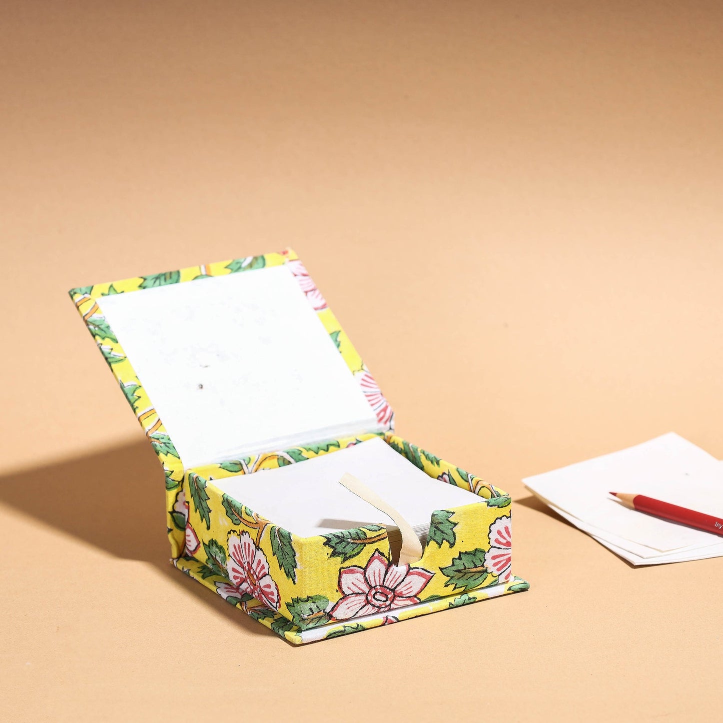 Floral Printed Handcrafted Card Holder with Slips