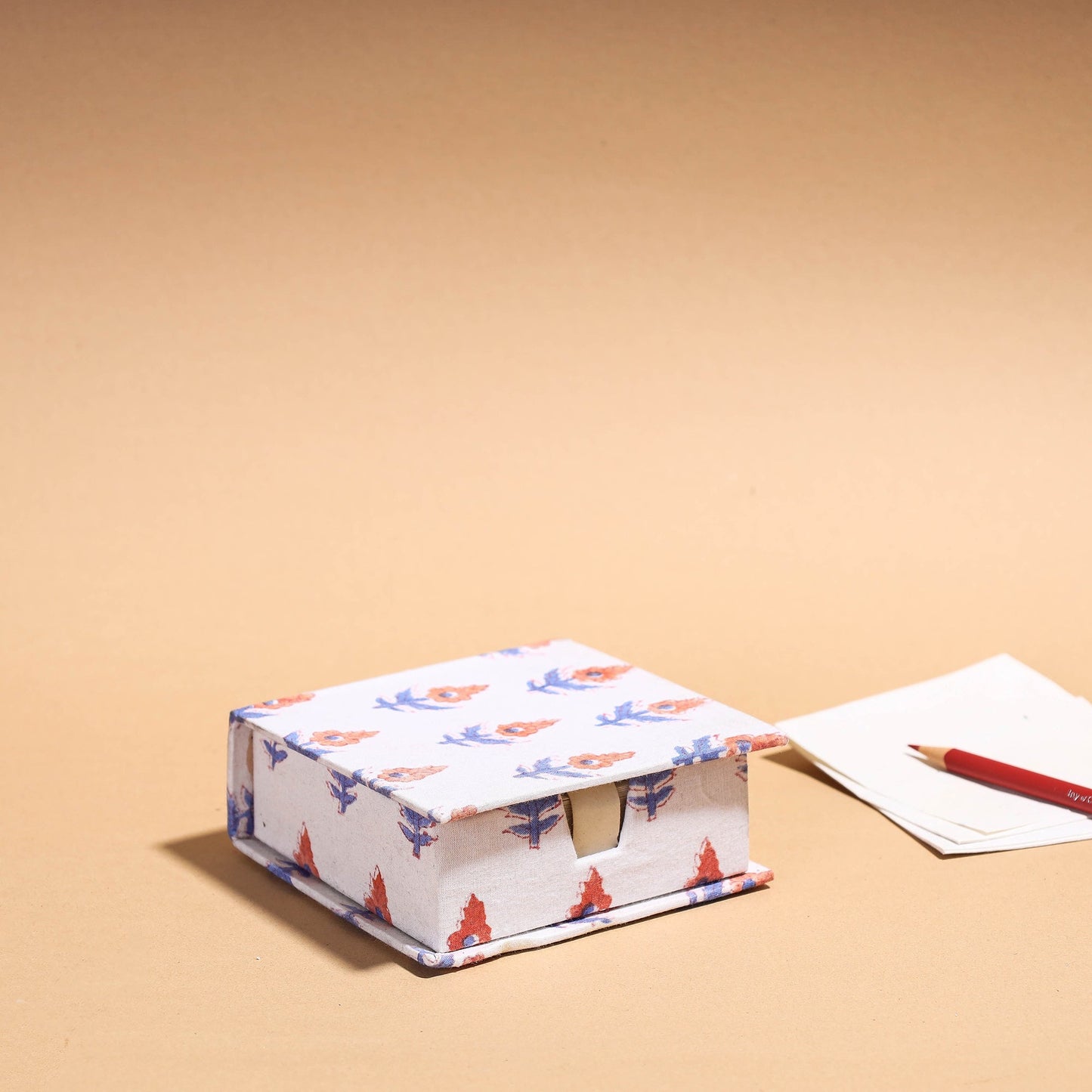 Floral Printed Handcrafted Card Holder with Slips