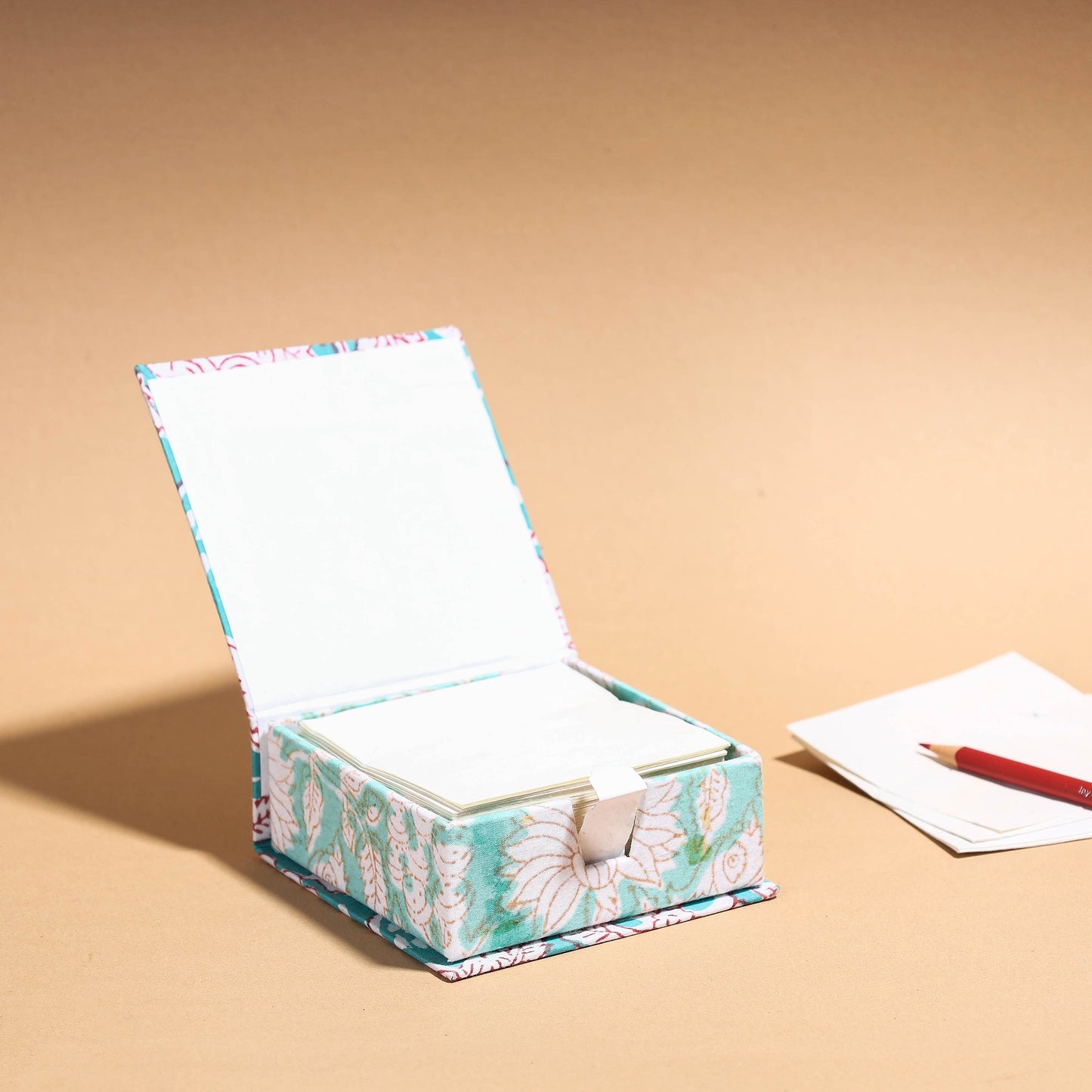 Floral Printed Handcrafted Card Holder with Slips