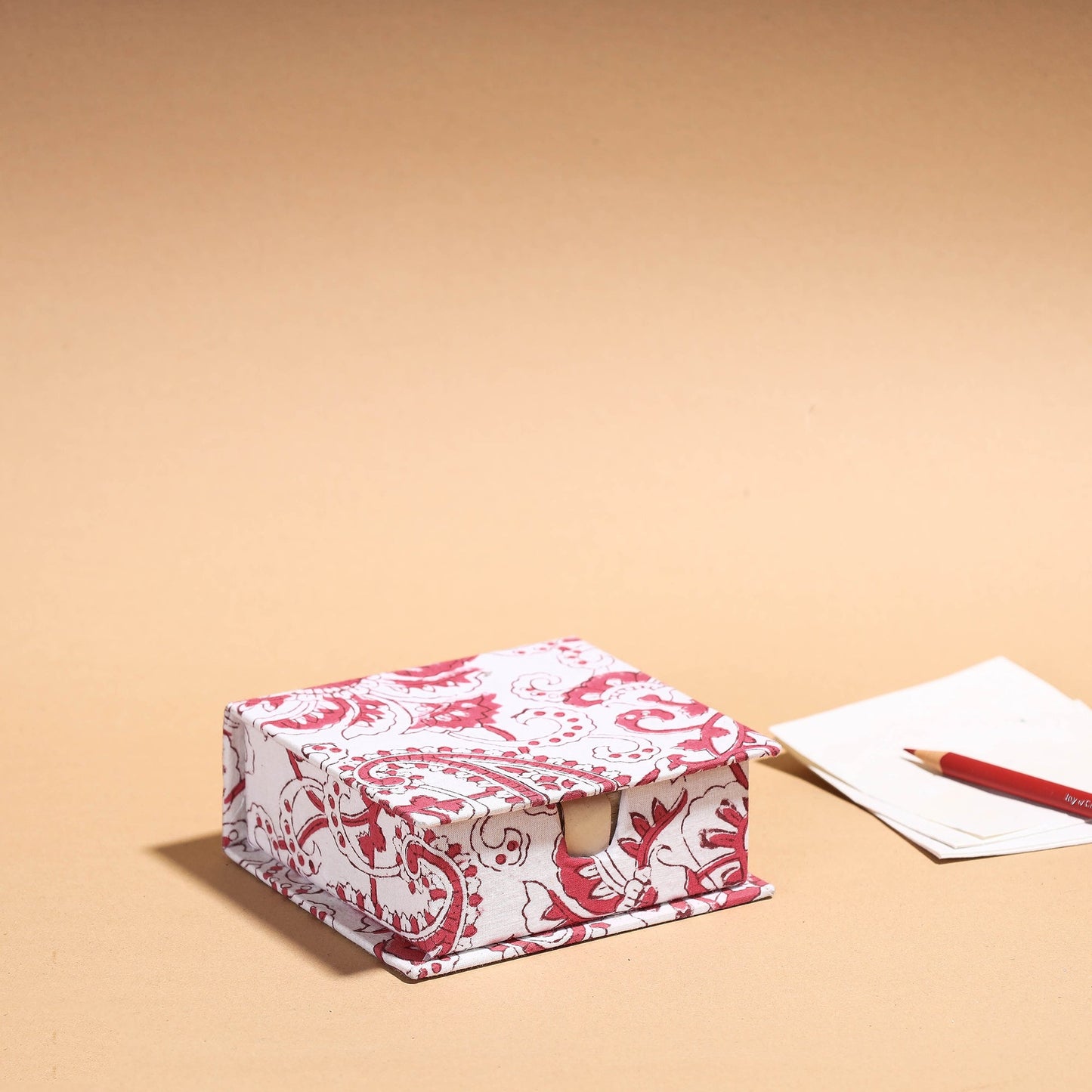 Floral Printed Handcrafted Card Holder with Slips