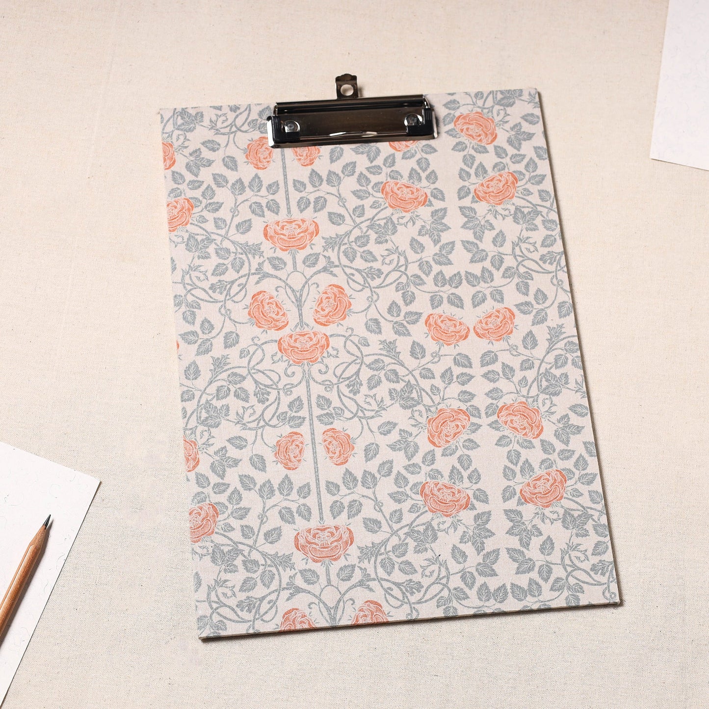 Floral Printed Handcrafted Clipboard