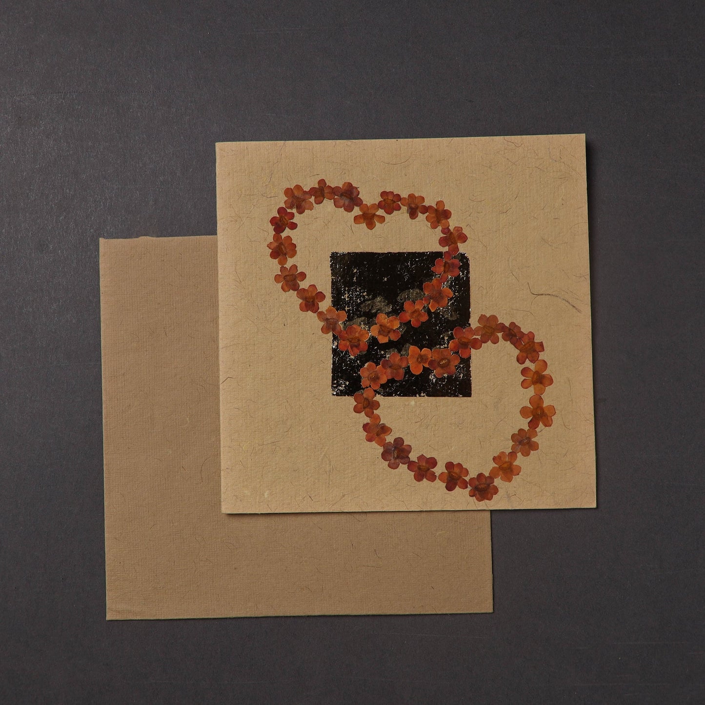 Flower Art Handmade Paper Greeting Card