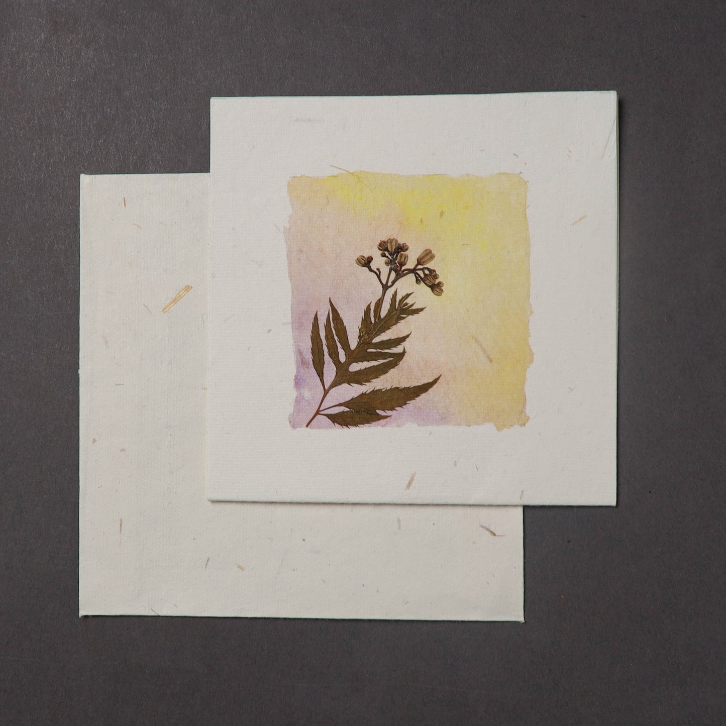 Flower Art Handmade Paper Greeting Card