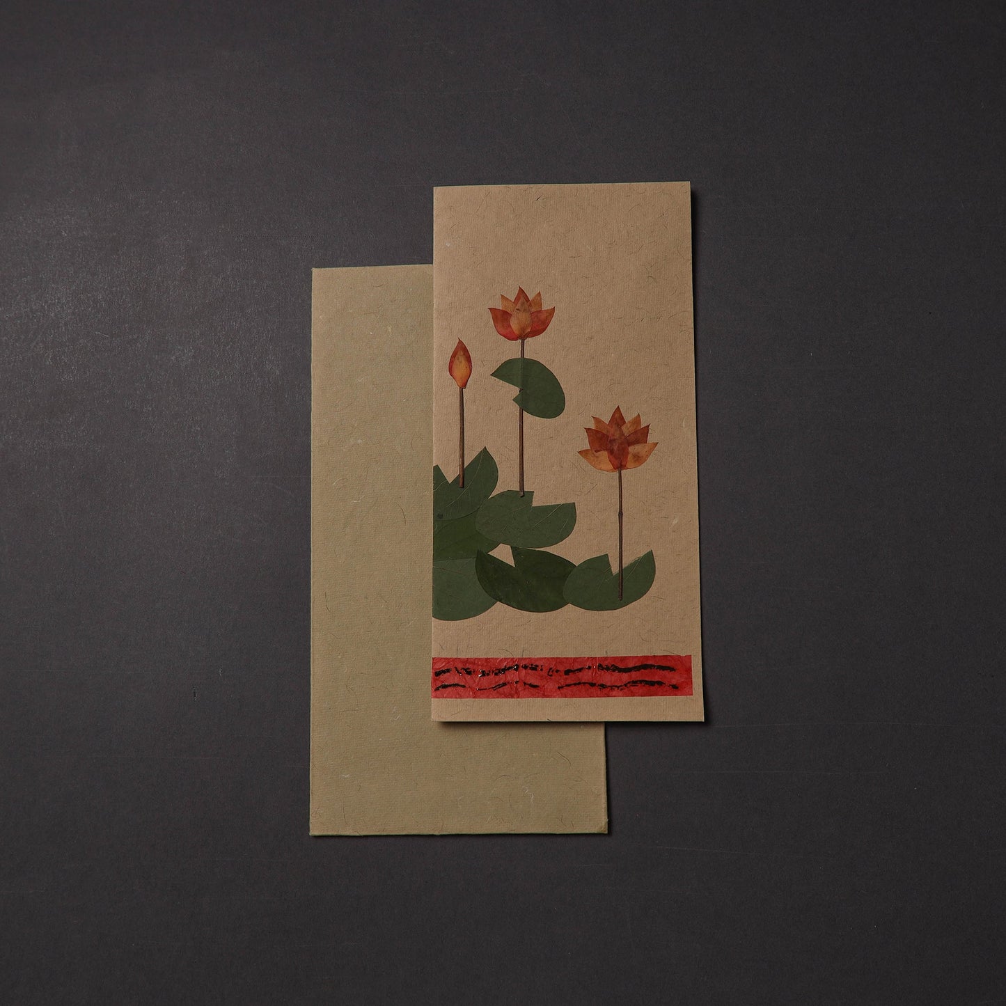 Flower Art Handmade Paper Greeting Card