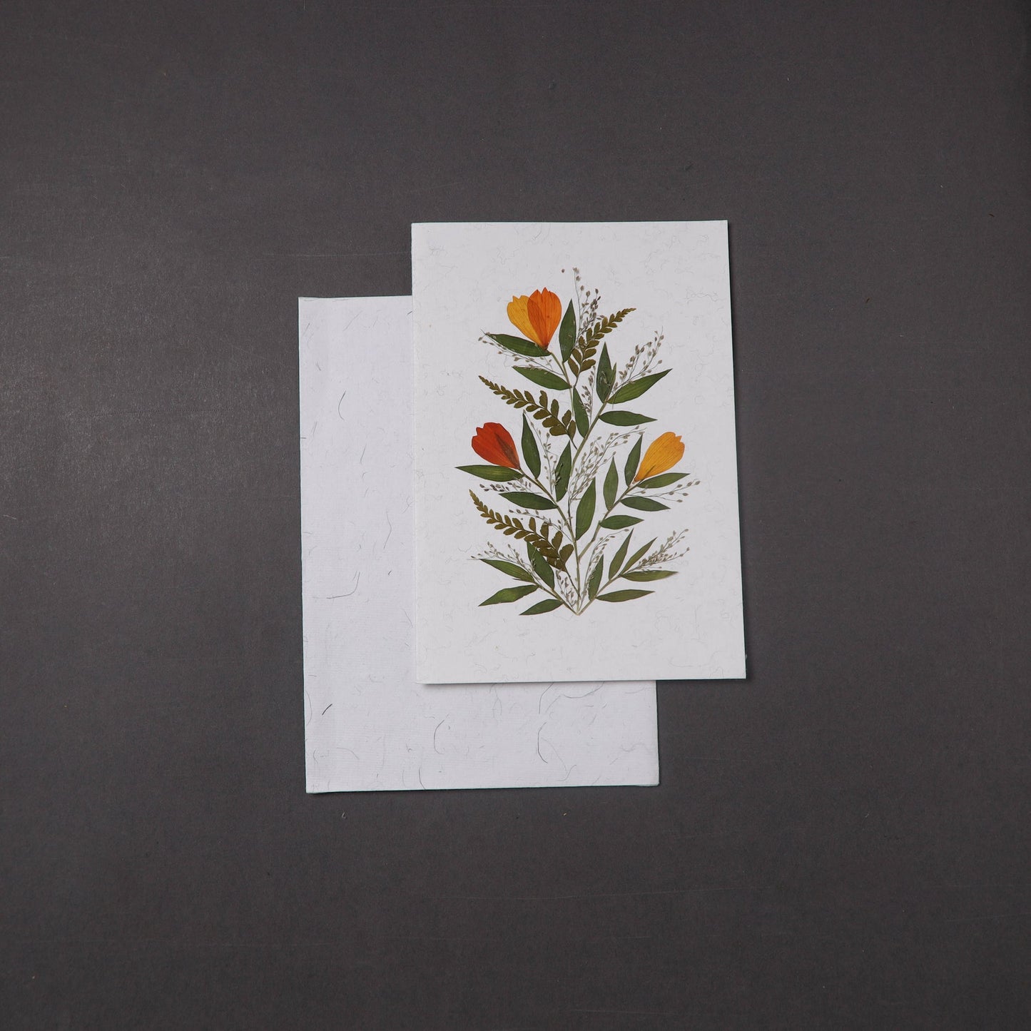 Flower Art Handmade Paper Greeting Card