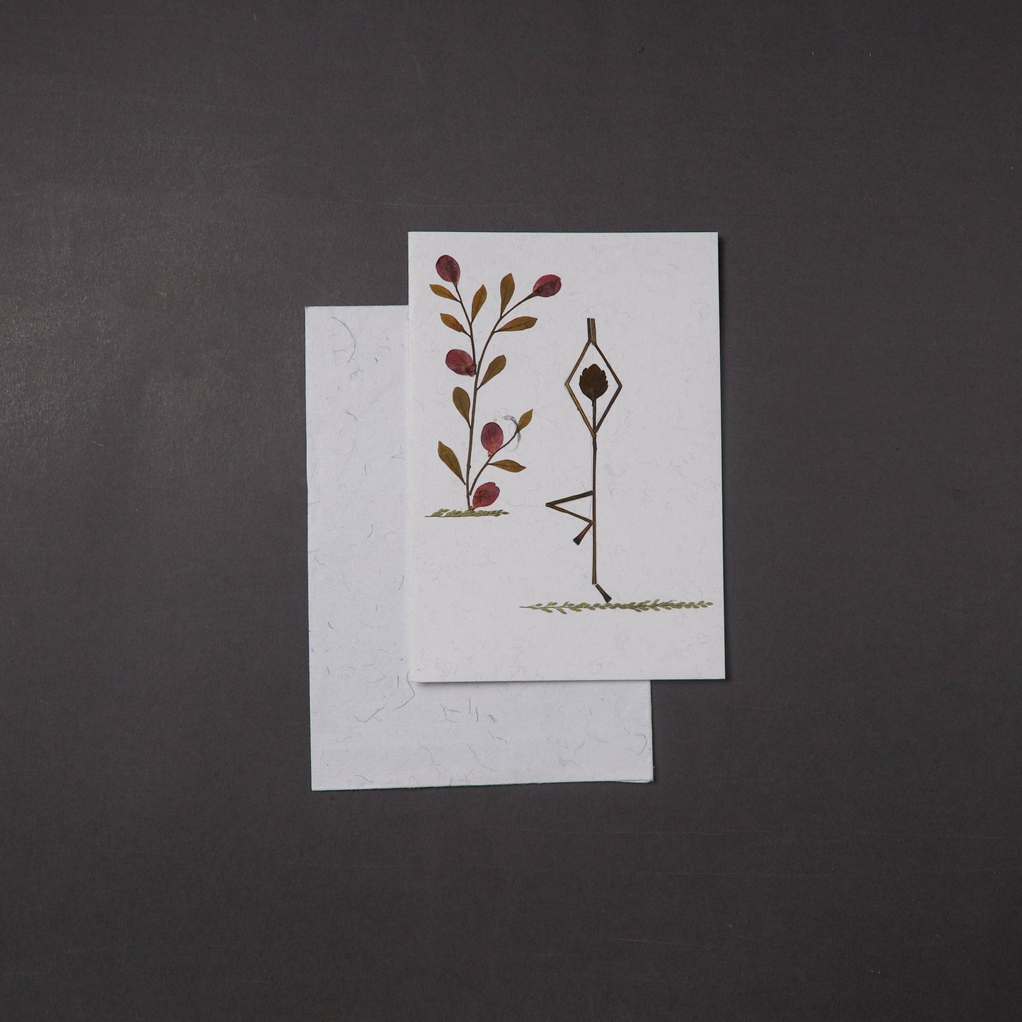 Flower Art Handmade Paper Greeting Card