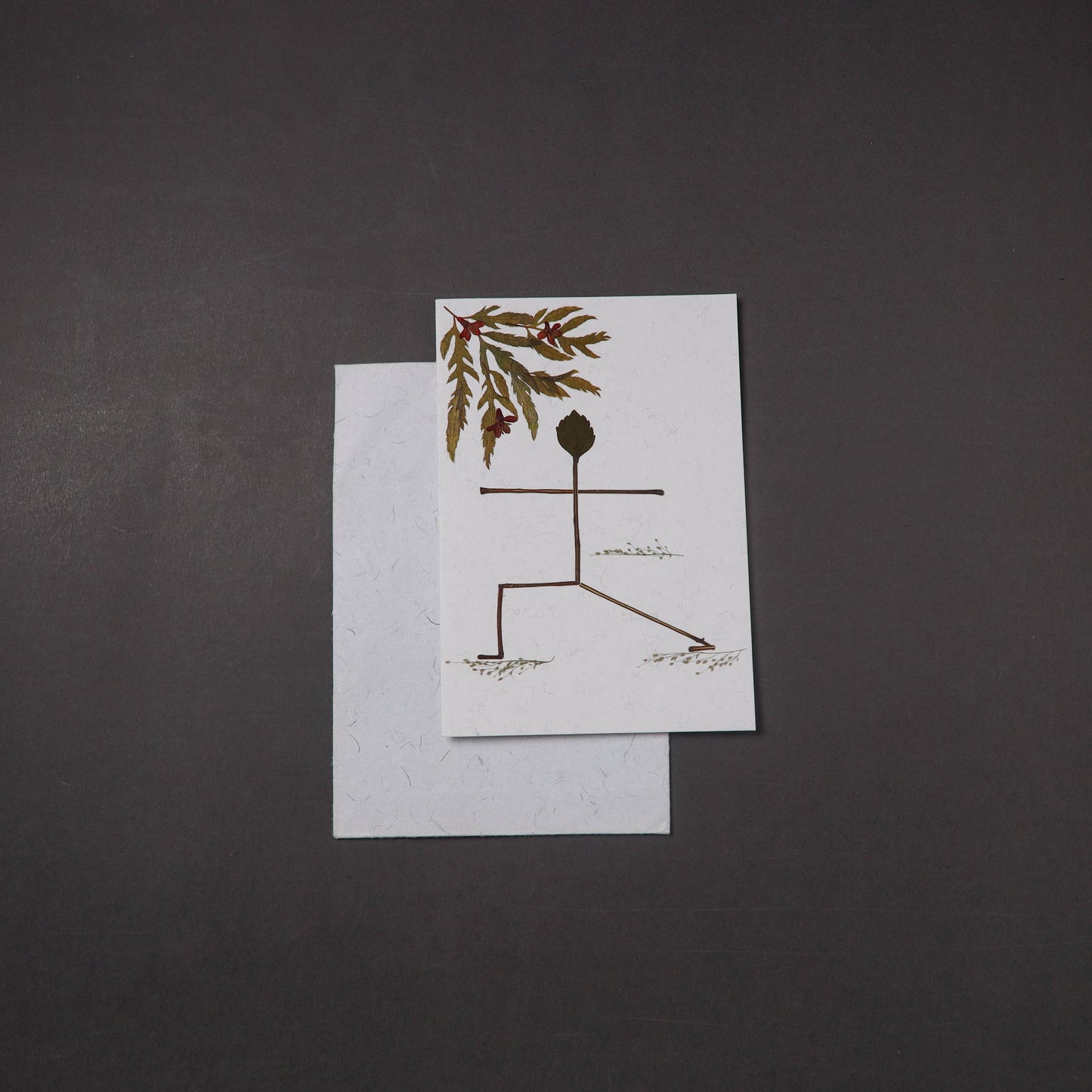 Flower Art Handmade Paper Greeting Card