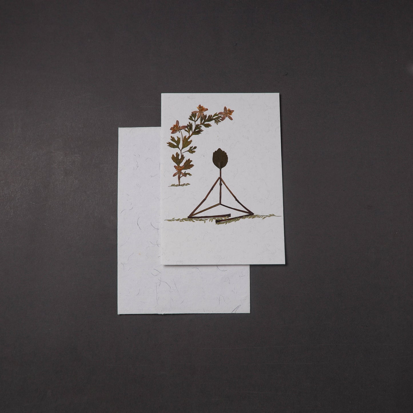 Flower Art Handmade Paper Greeting Card