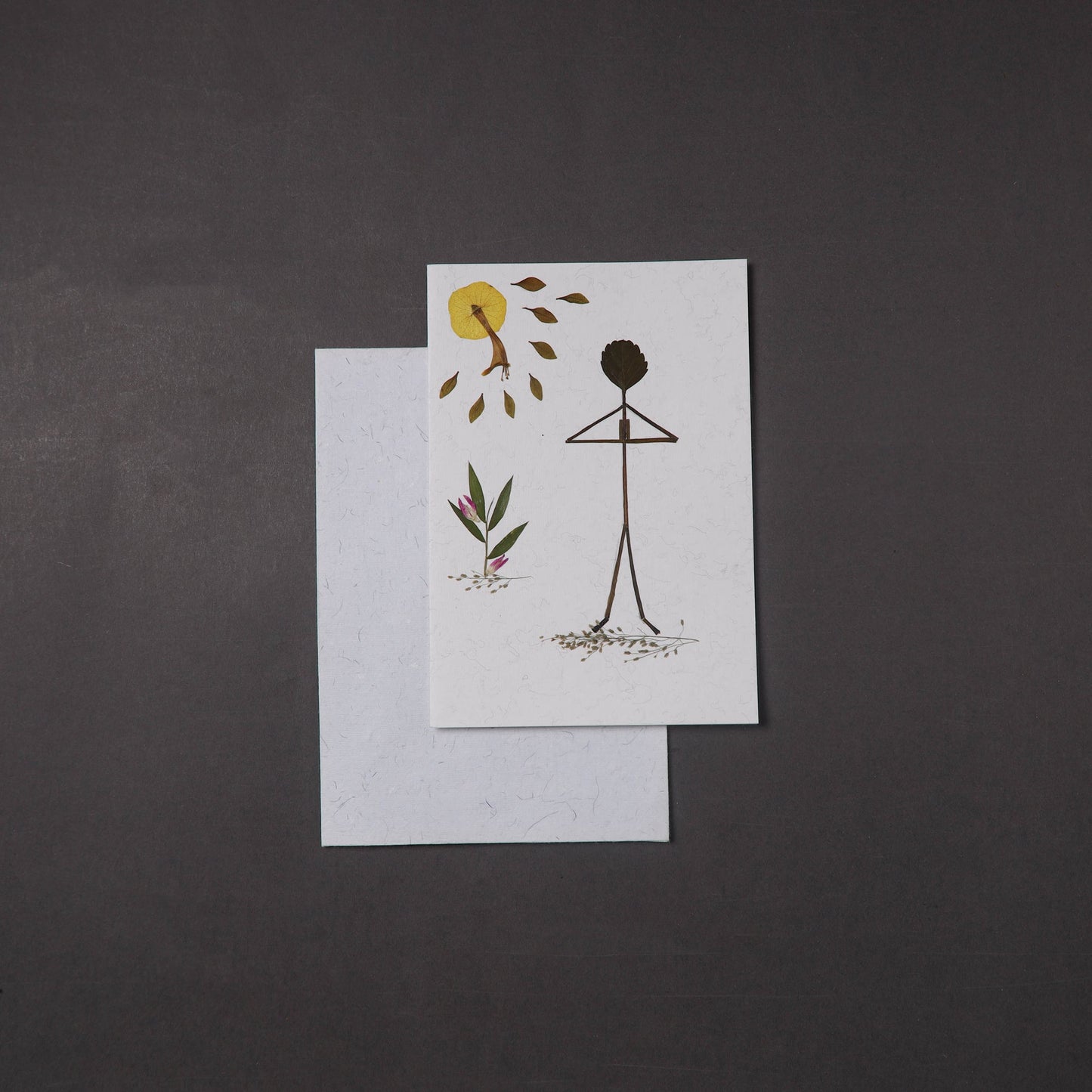 Flower Art Handmade Paper Greeting Card