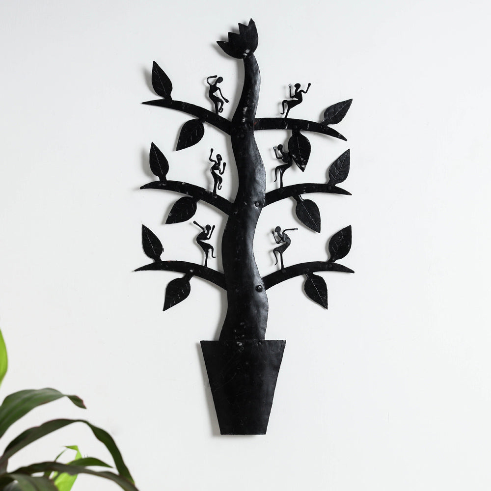 Elephant - Bastar Tribal Wrought Iron Wall Hanging Online in India