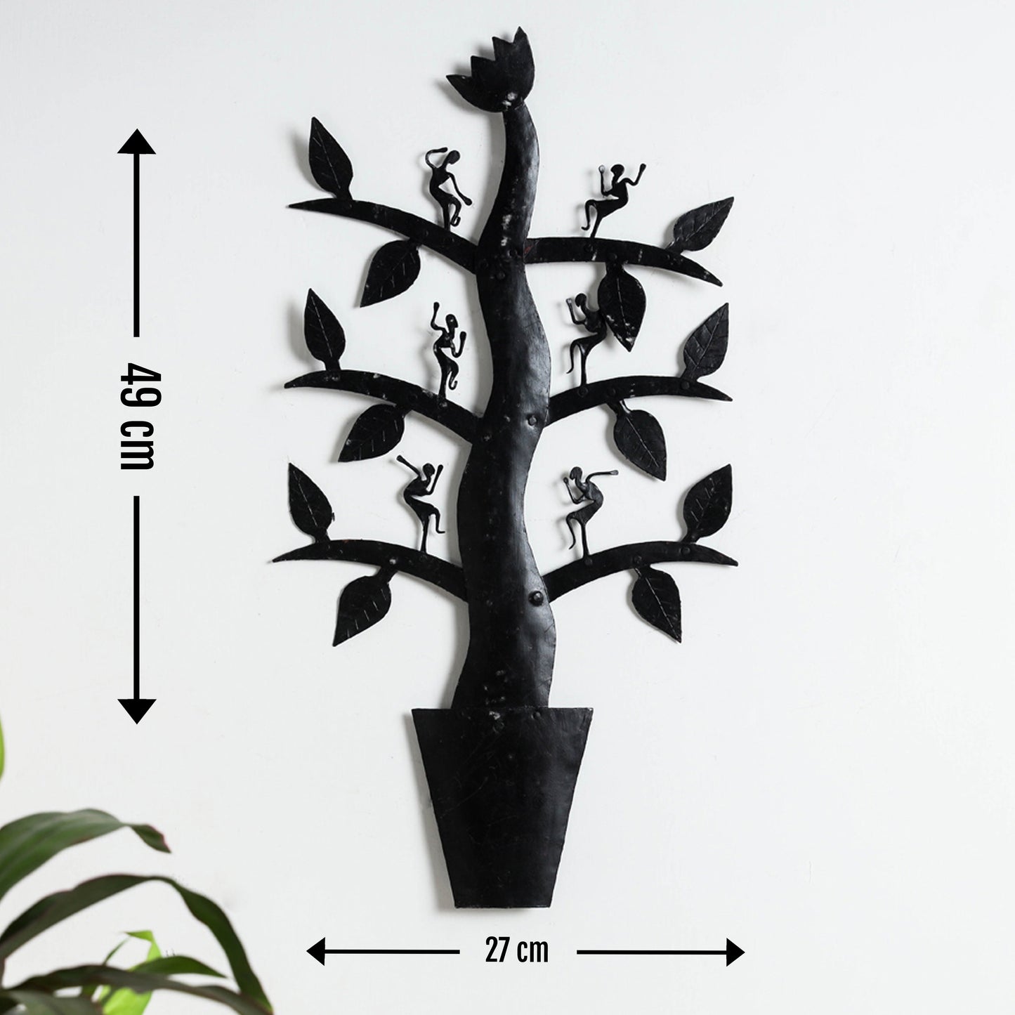 Elephant - Bastar Tribal Wrought Iron Wall Hanging Online in India