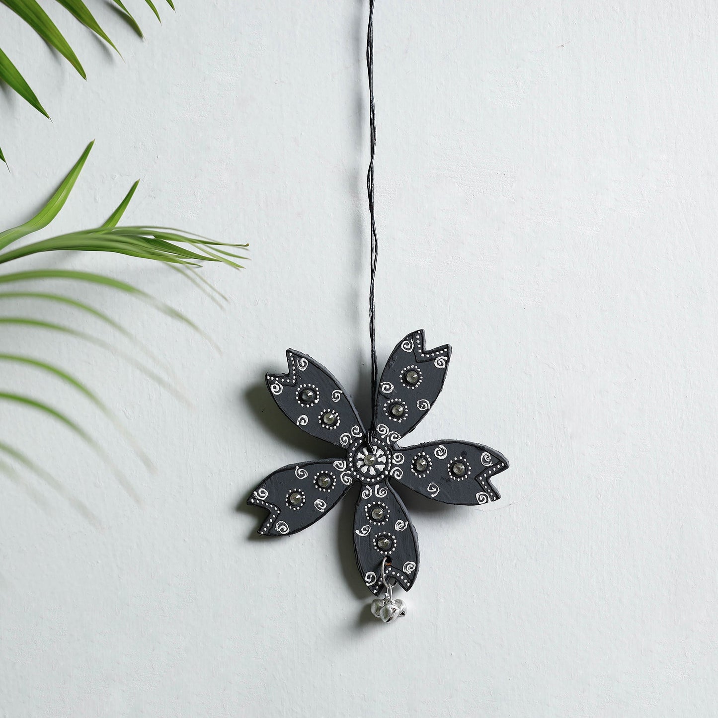 Flower - Festive Decor Beadwork Handpainted Wooden Hanging