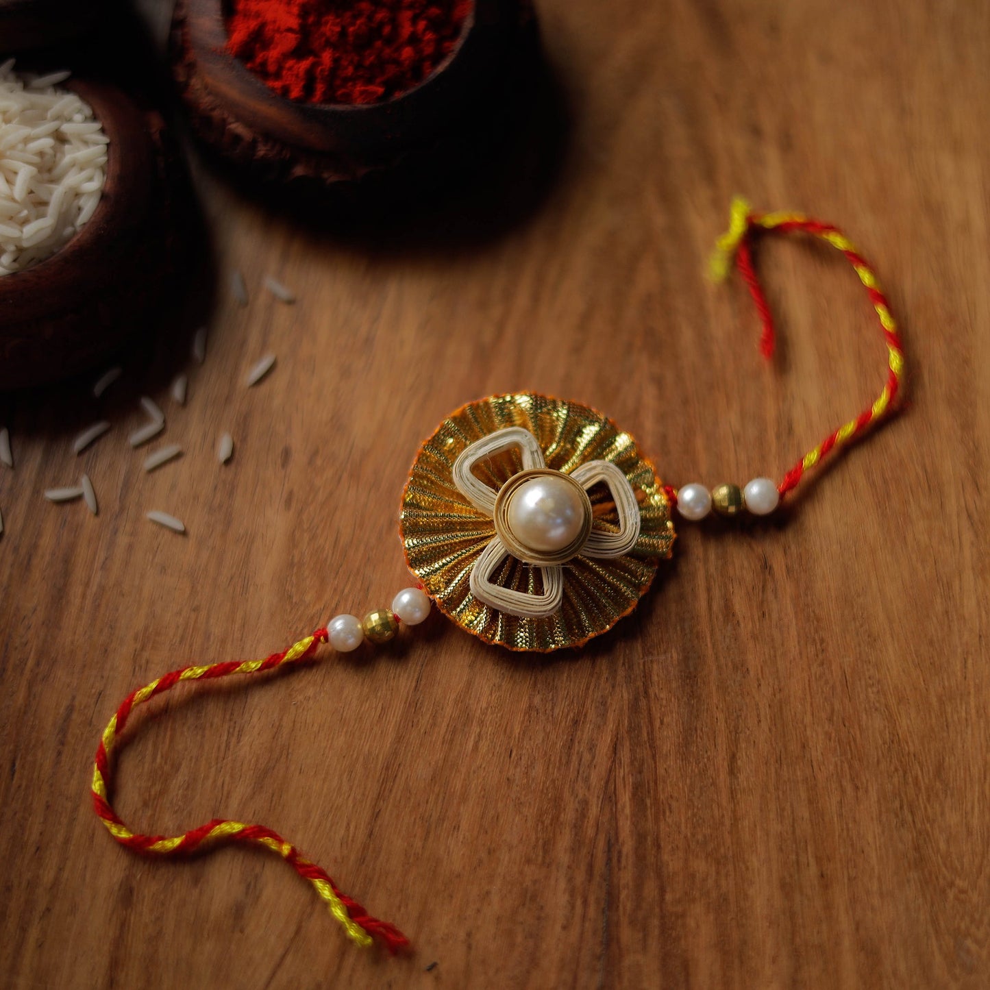 Handmade Bamboo Craft Beadwork Rakhi by Baansuli 24