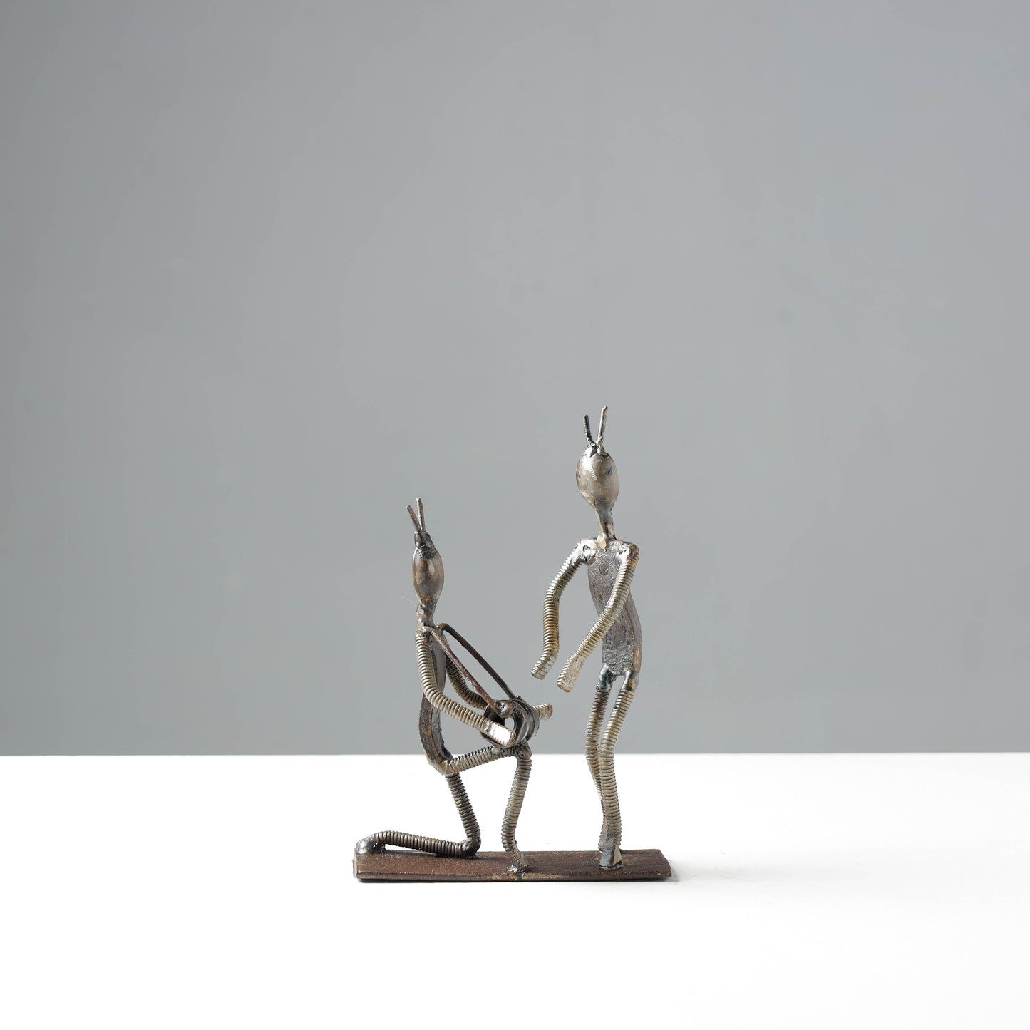 Folk Dance - Handmade Recycled Metal Sculpture by Debabrata Ruidas