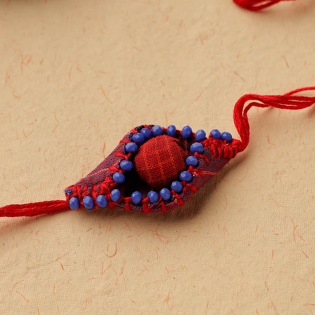 Handmade Gamcha Fabric Rakhi by Rangila Dhaga 85