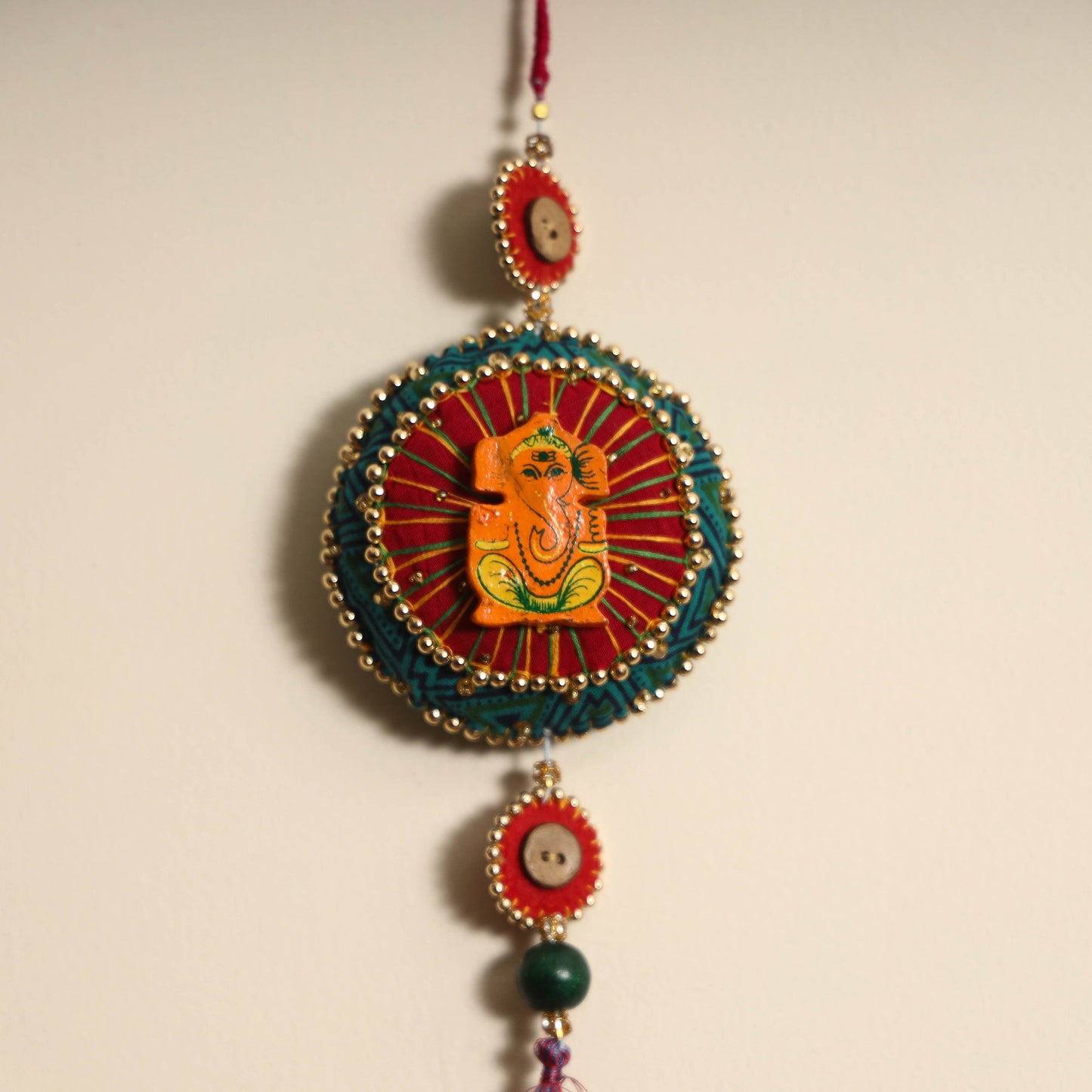 Diwali Decor Felt & Beadwork Wall Hanging Online in India