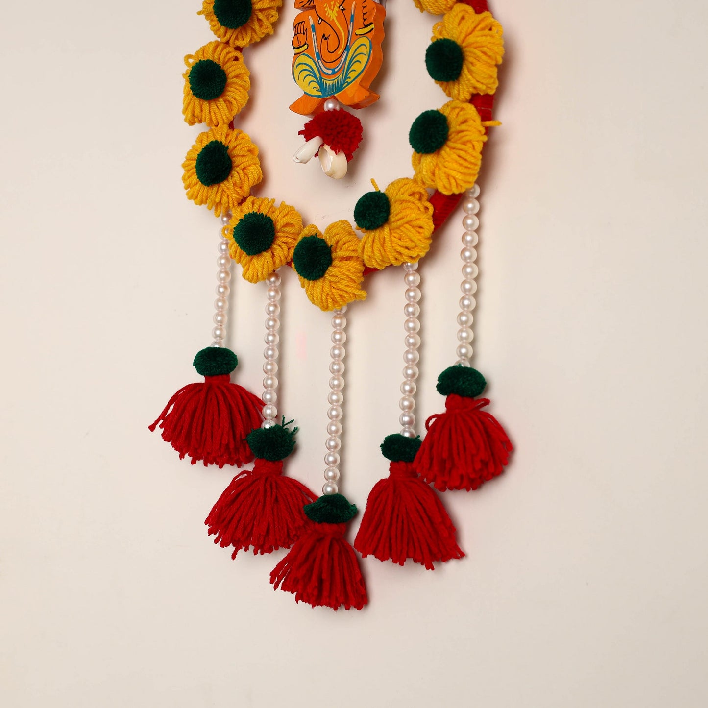 Ganesha- Handmade Wool Wall Hanging