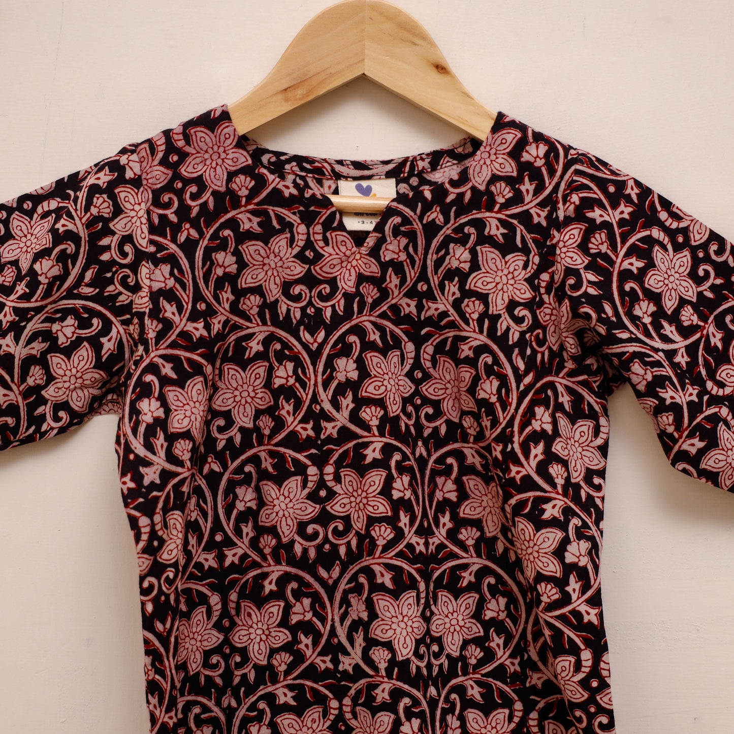 Girls bagh pure cotton kurta set (3-6 years) 19